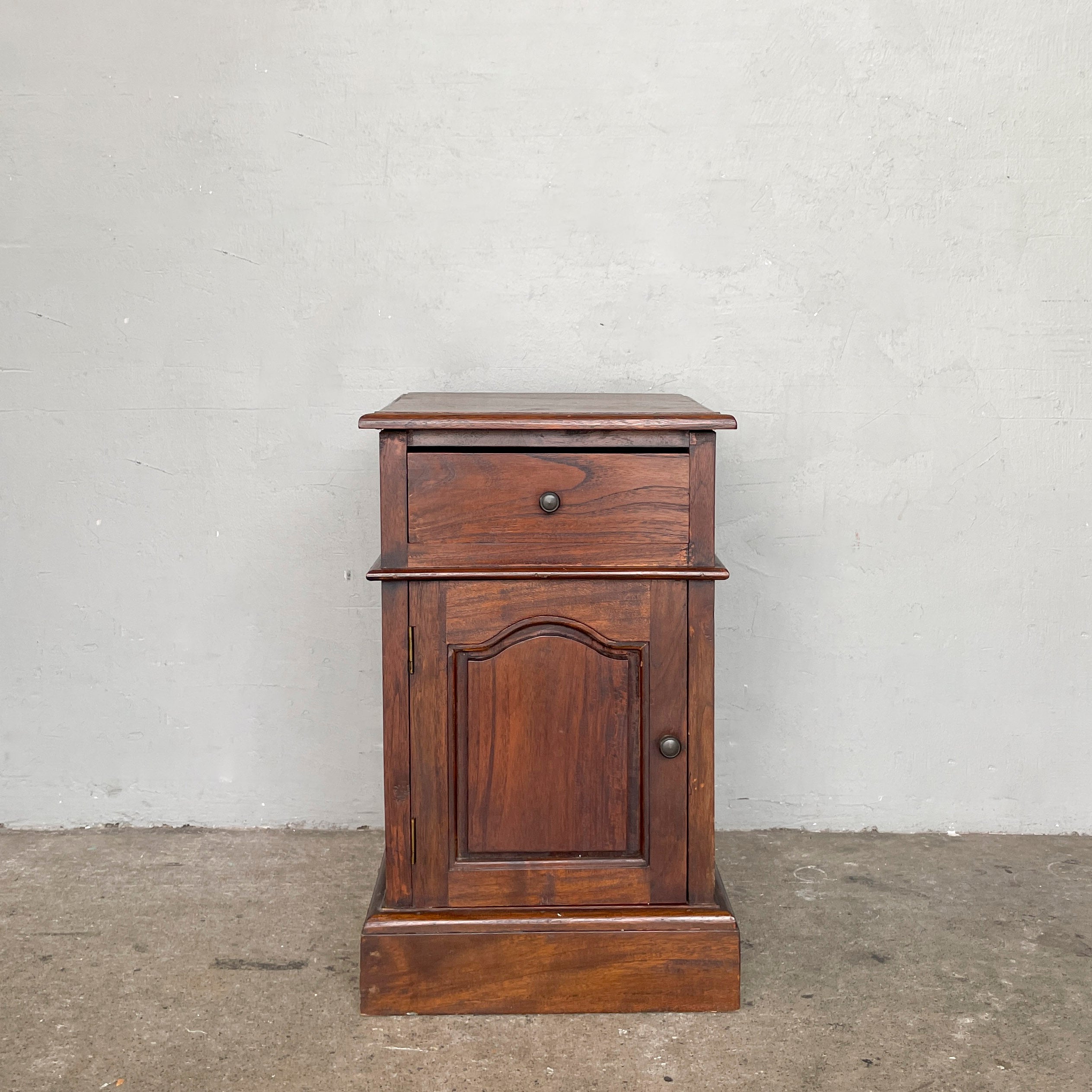 Wooden Nightstand with Storage