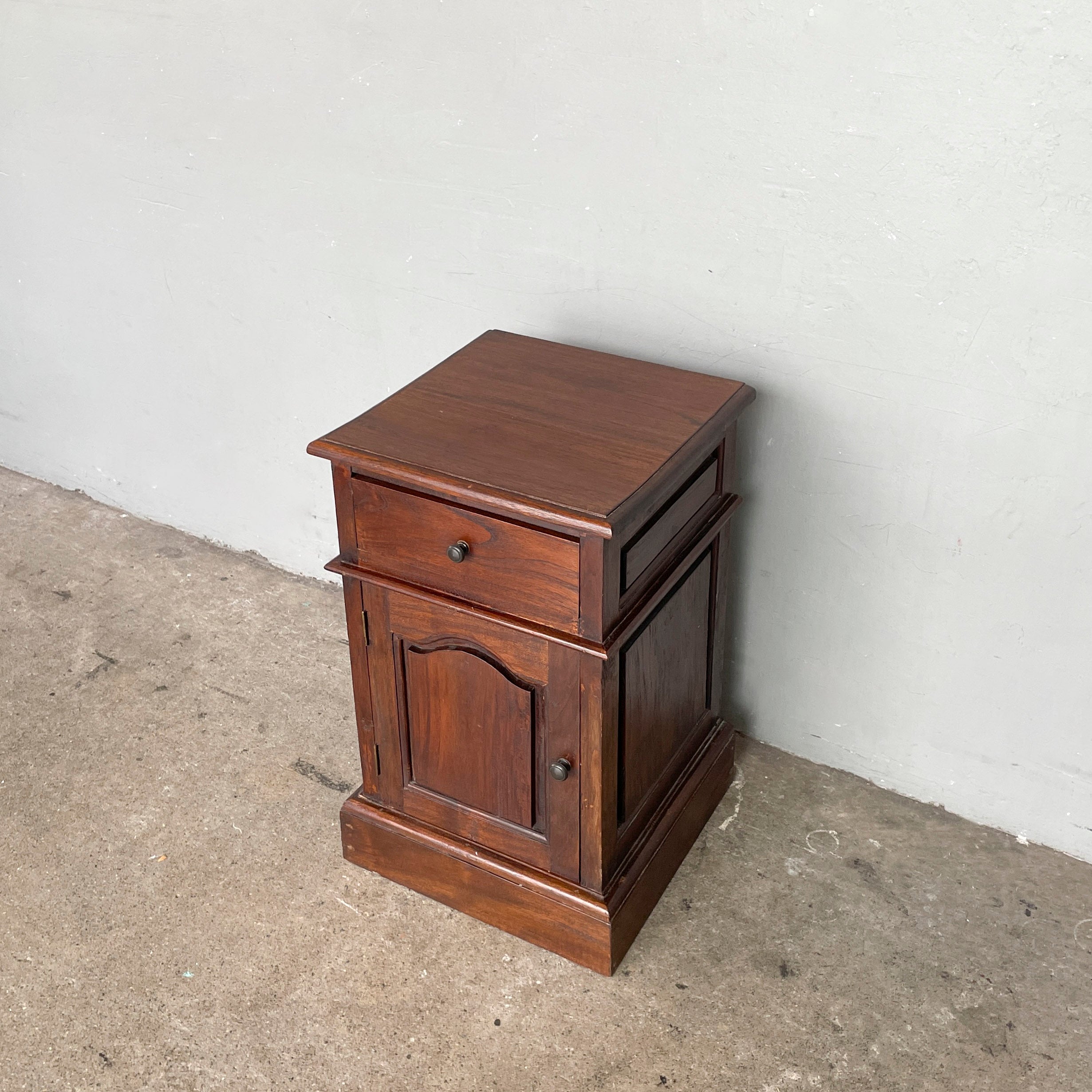 Wooden Nightstand with Storage