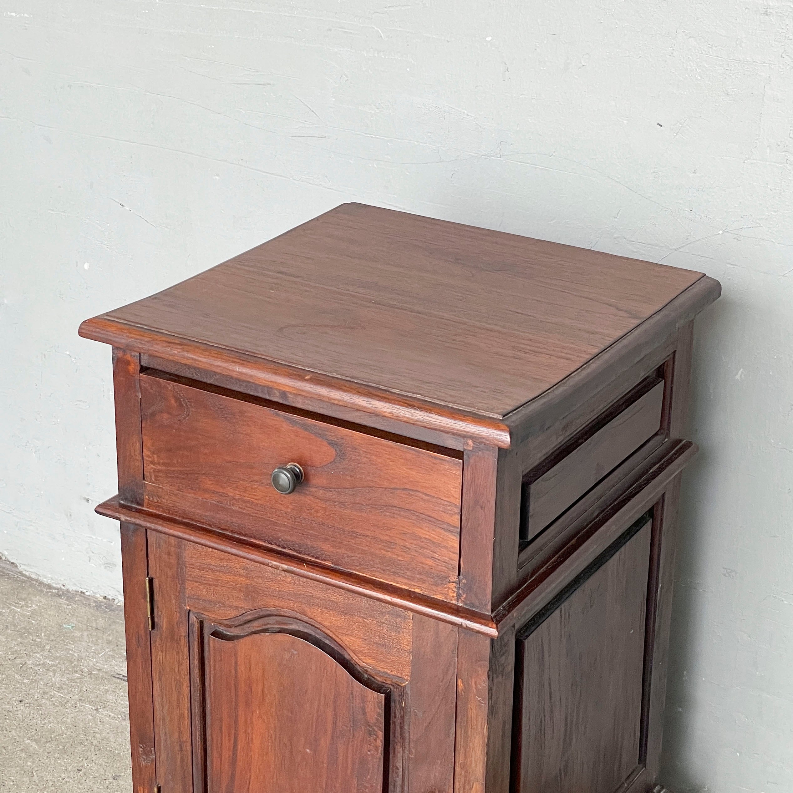 Wooden Nightstand with Storage