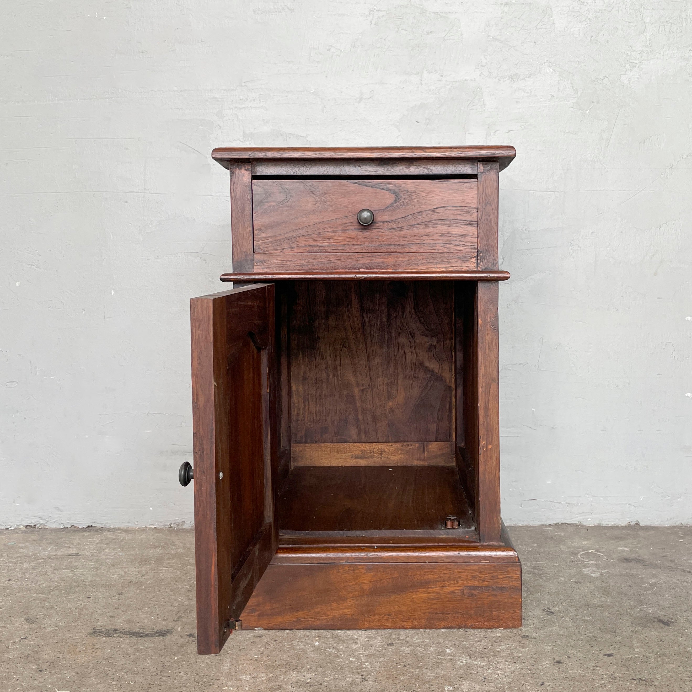 Wooden Nightstand with Storage