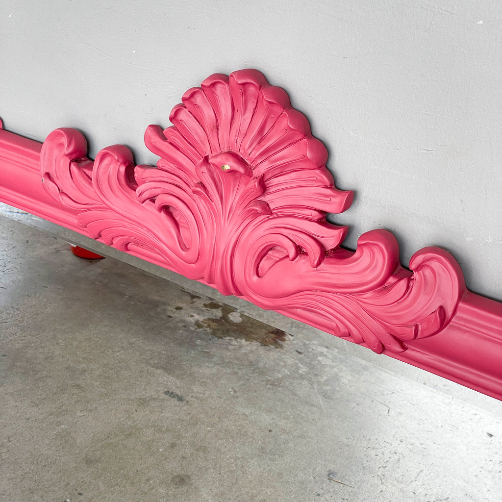 Hot Pink Ornate Wall Mirror