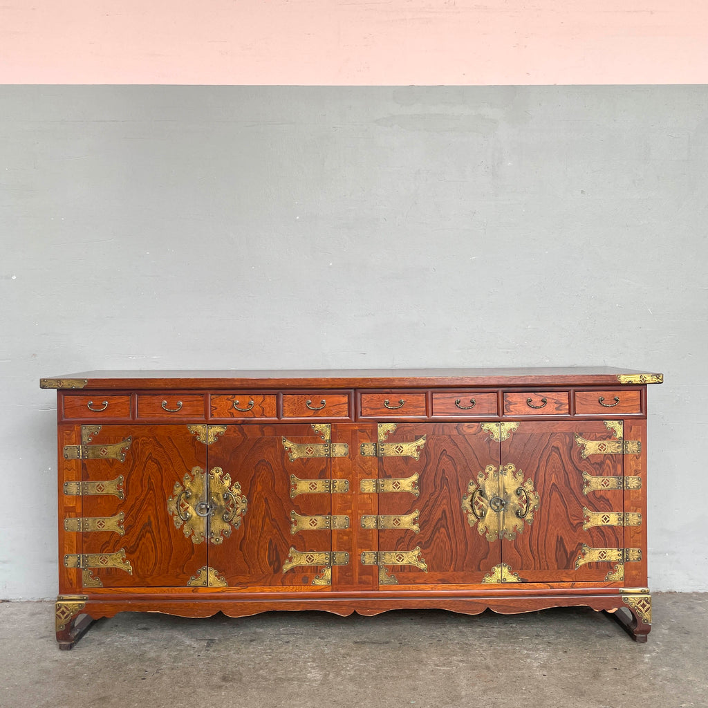 Korean Elm Sideboard with Brass Hardwares