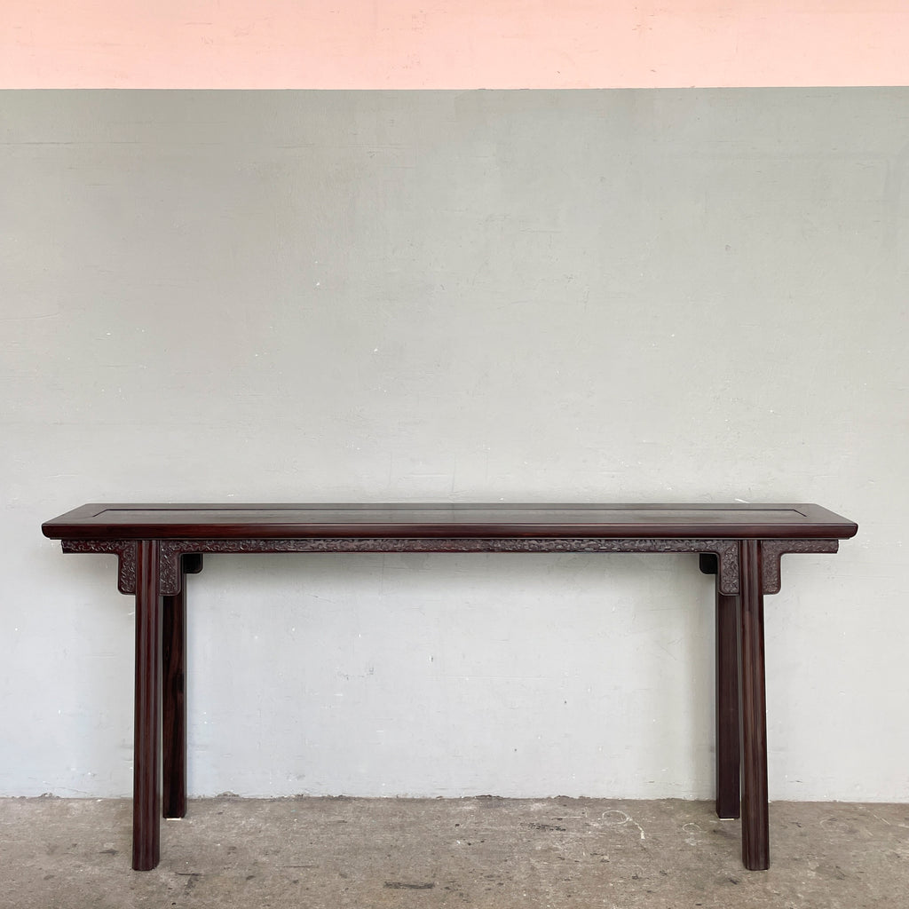 Chinese Calligraphy Console Table