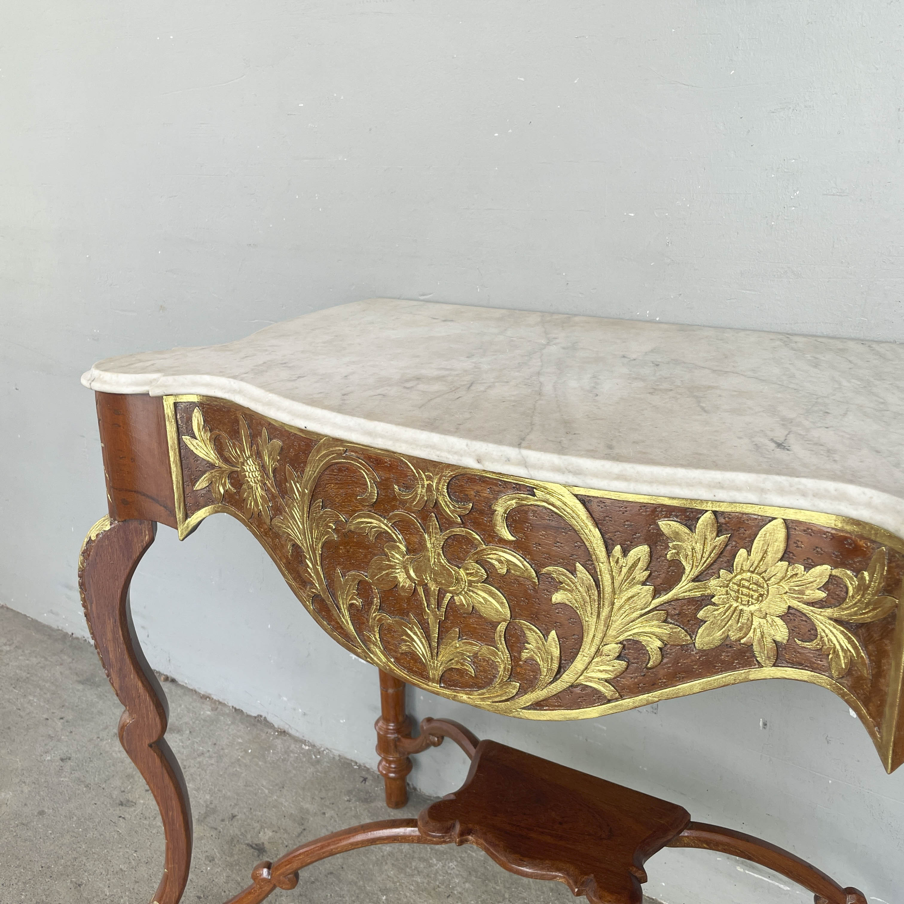 Peranakan-Style Marble Top Console