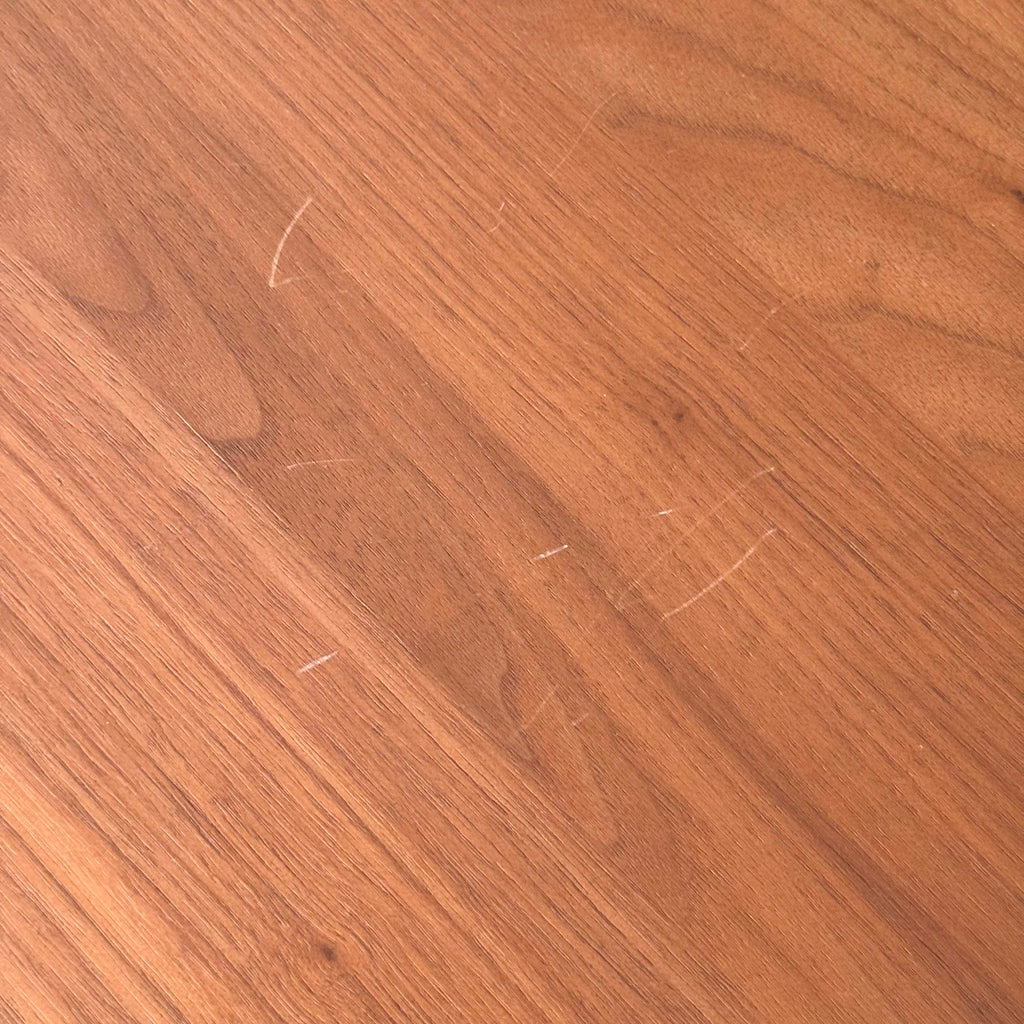 Walnut-Veneered Sideboard with Stone Inset