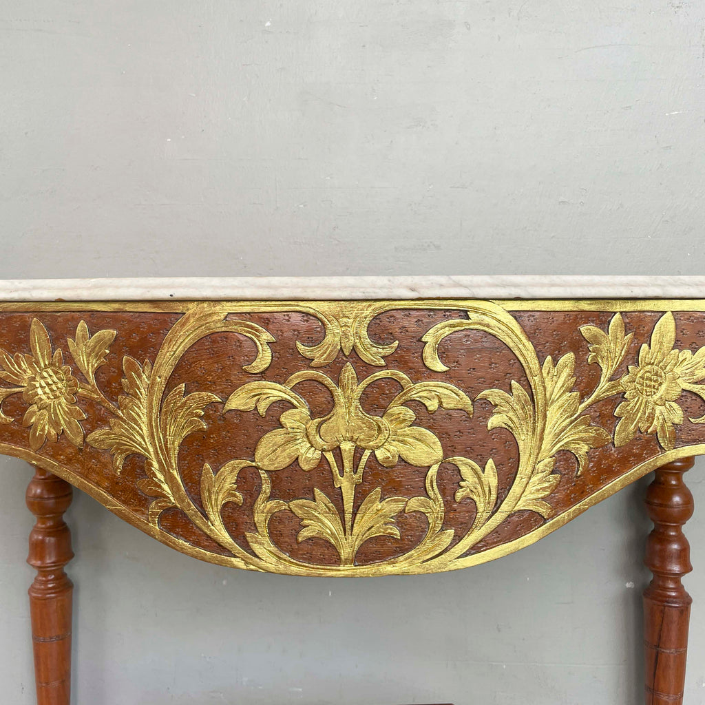 Peranakan-Style Marble Top Console