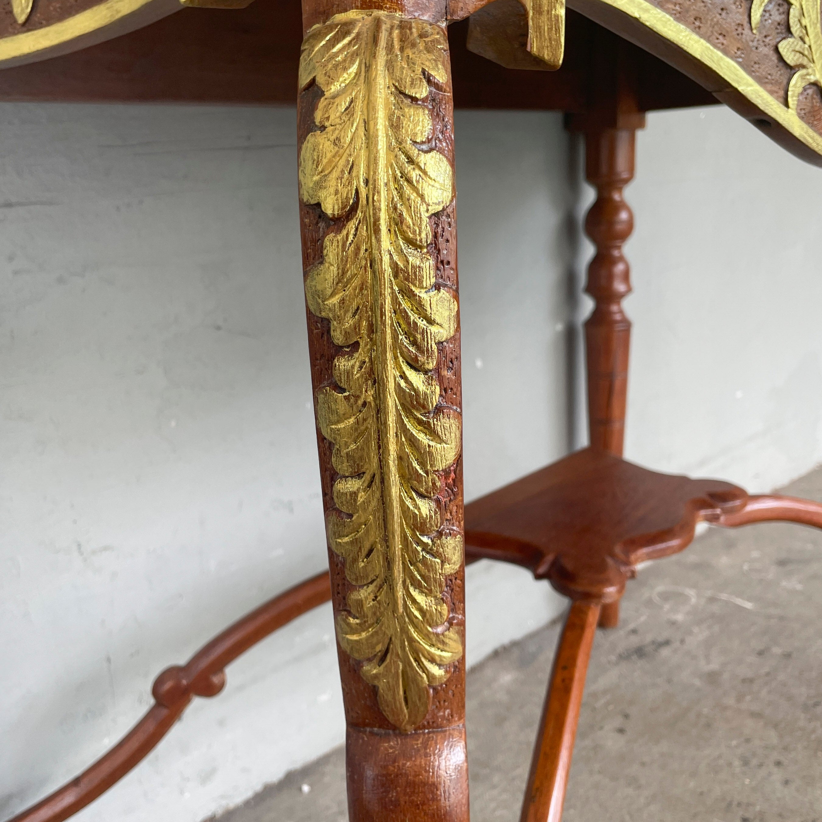 Peranakan-Style Marble Top Console