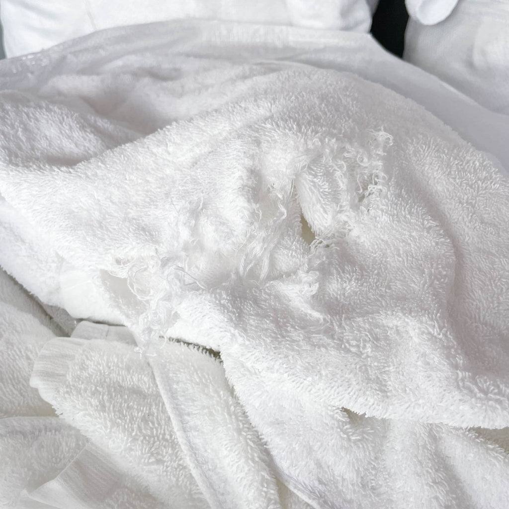 White Cotton Cleaning Rag Unsewn - Towel (KG)