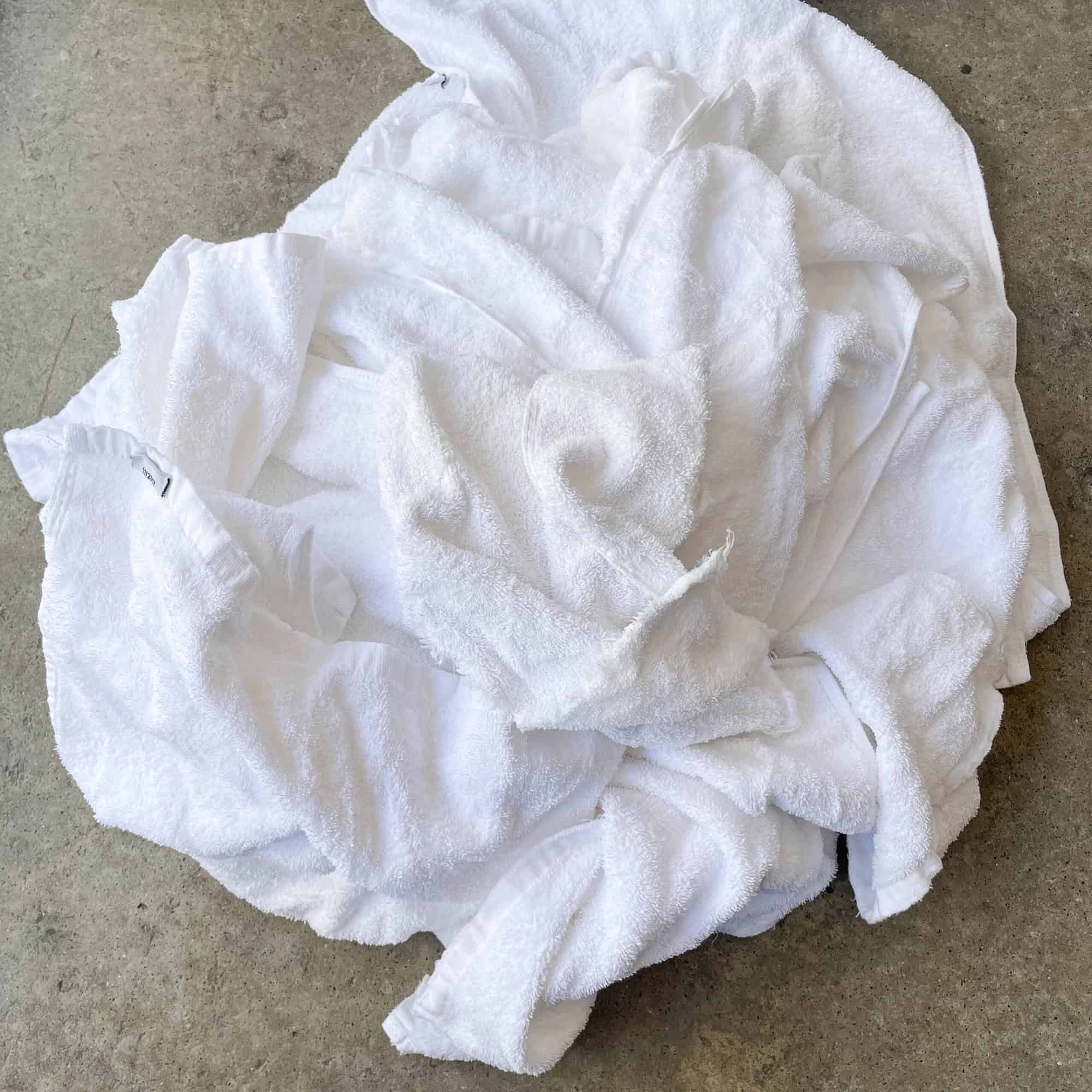 White Cotton Cleaning Rag Unsewn - Towel (KG)