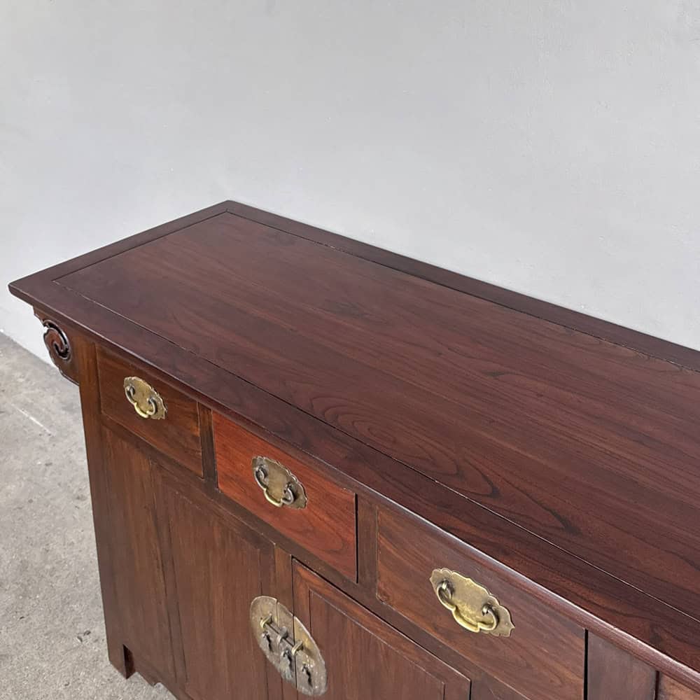 Restored Elm High Sideboard Cabinet