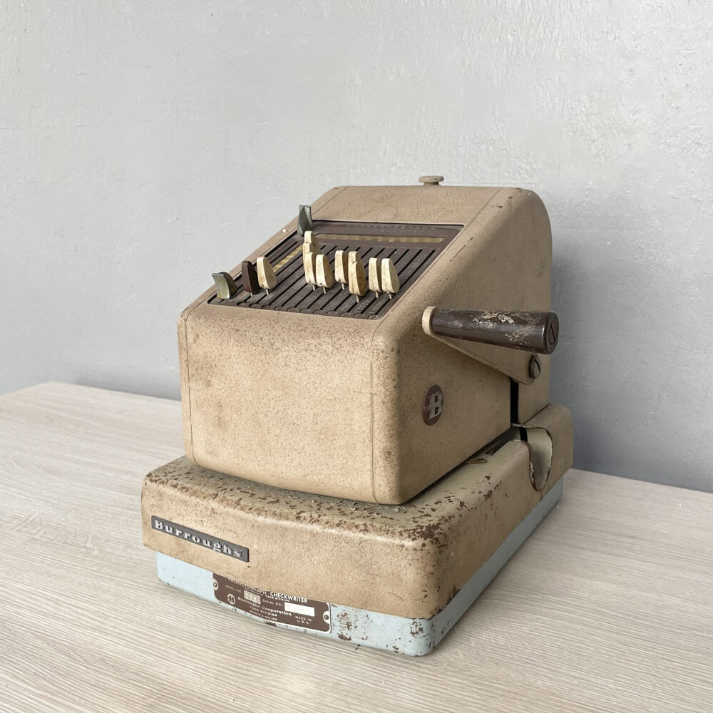 Vintage Burroughs Check Writer