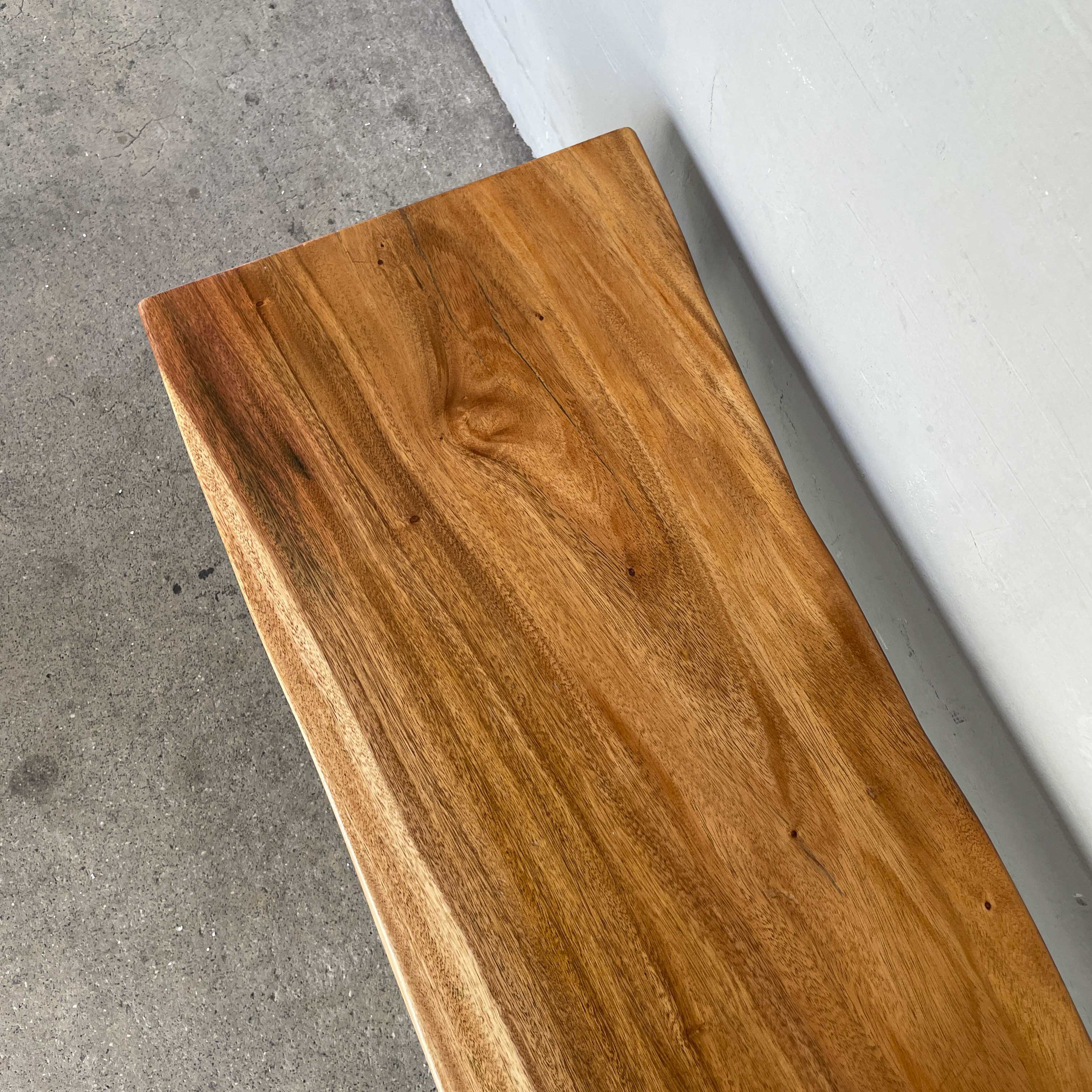 Upcycled Suar Slab Bench (X-Legs 2.0)