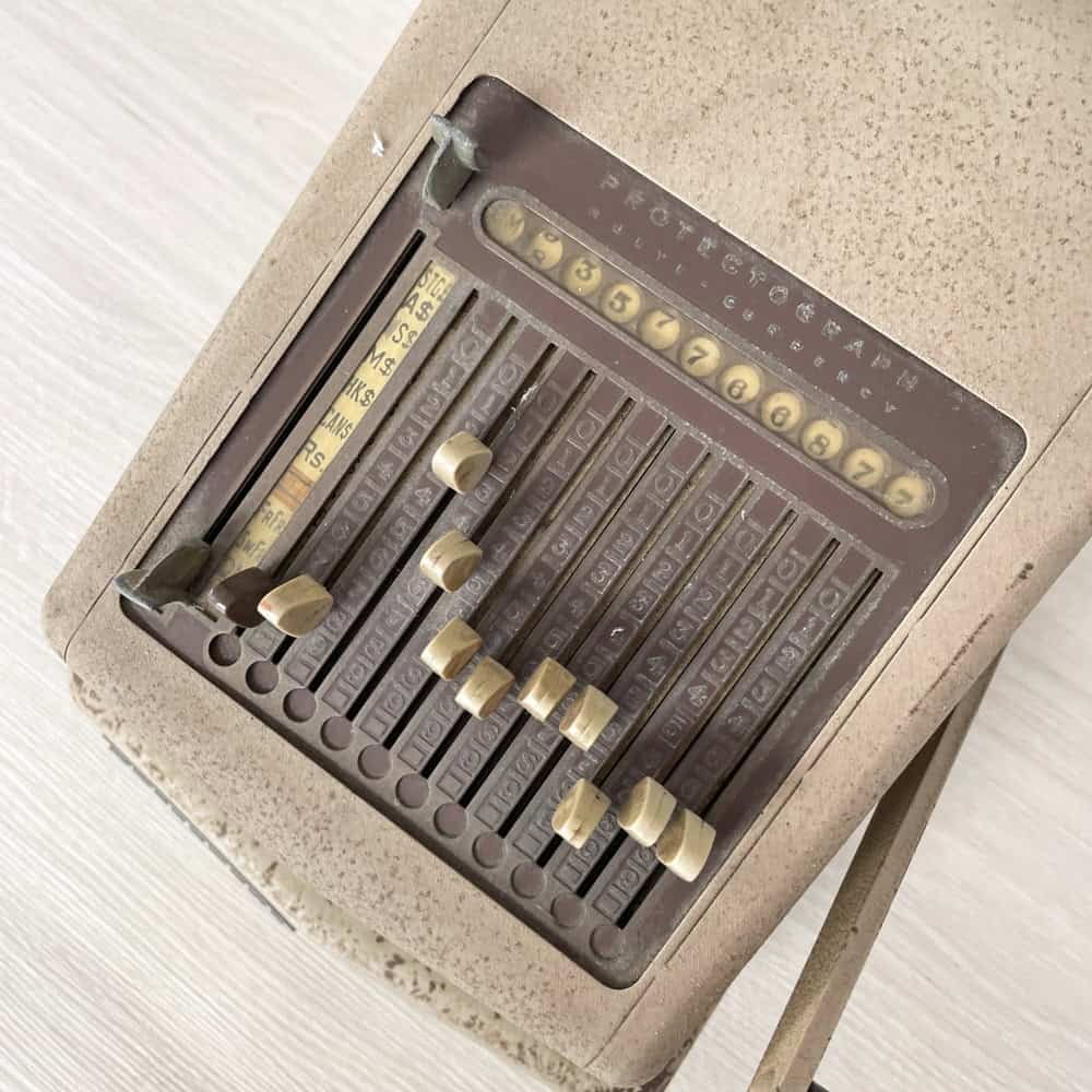 Vintage Burroughs Check Writer