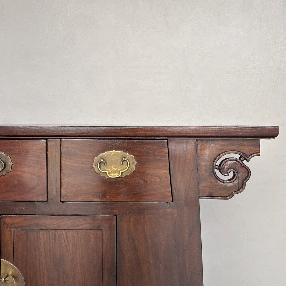 Restored Elm High Sideboard Cabinet