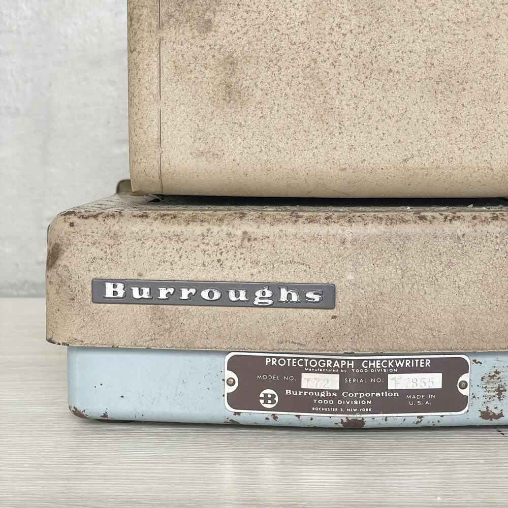 Vintage Burroughs Check Writer