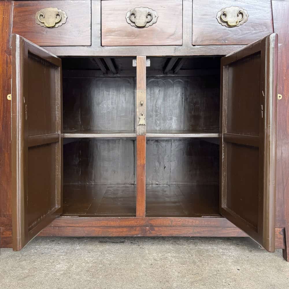 Restored Elm High Sideboard Cabinet