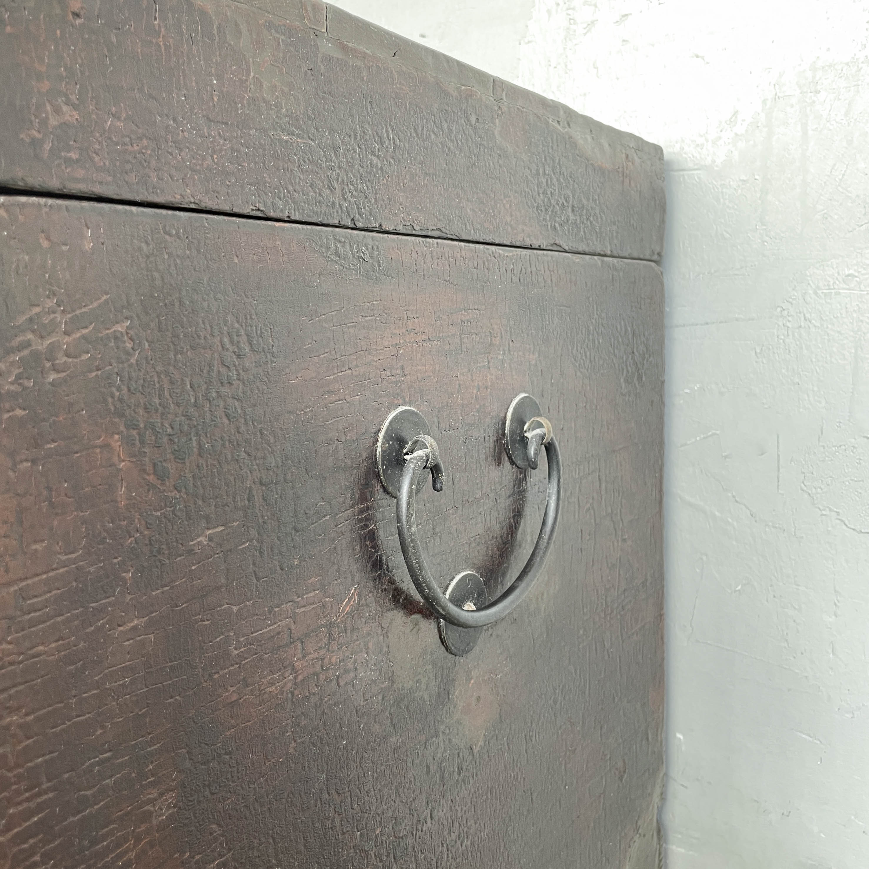 Crackled Lacquer Elm Chest