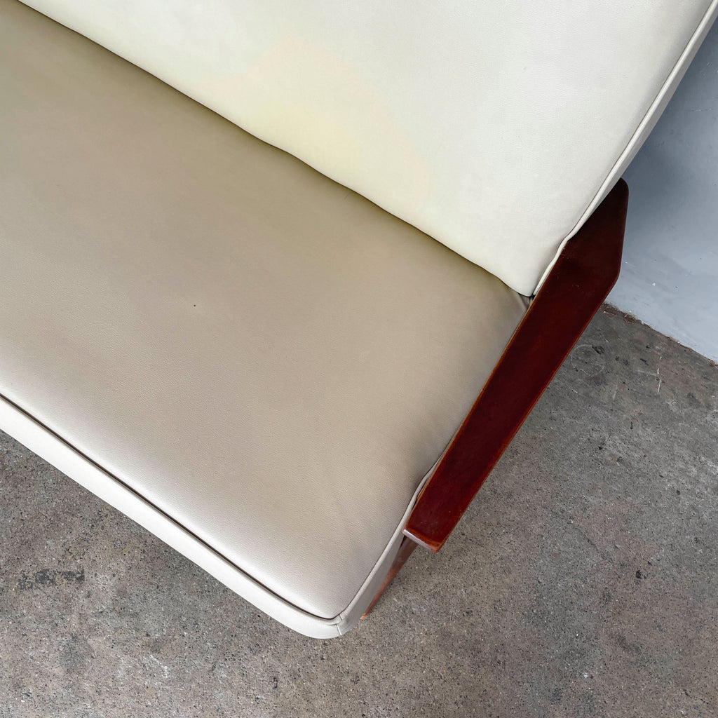 Vintage Light Grey "K-Leg" Sofa