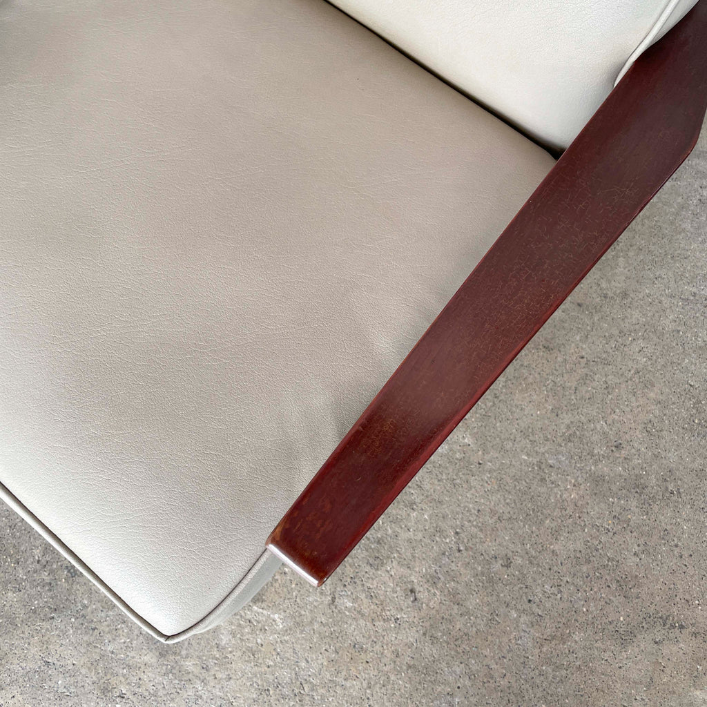 Vintage Light Grey "K-Leg" Armchair