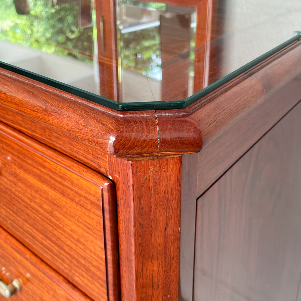 Rosewood Dresser with Tri-Fold Mirror