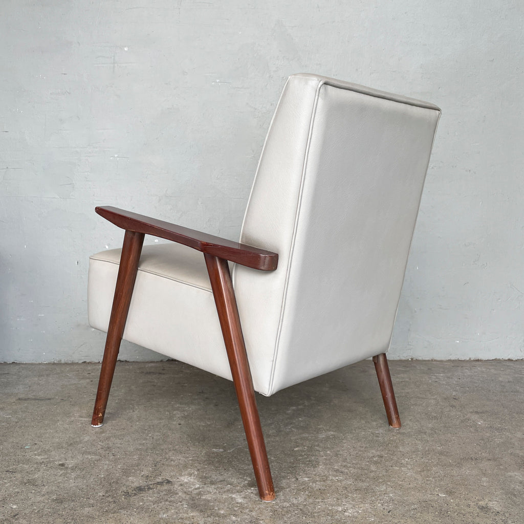 Vintage Light Grey "K-Leg" Armchair