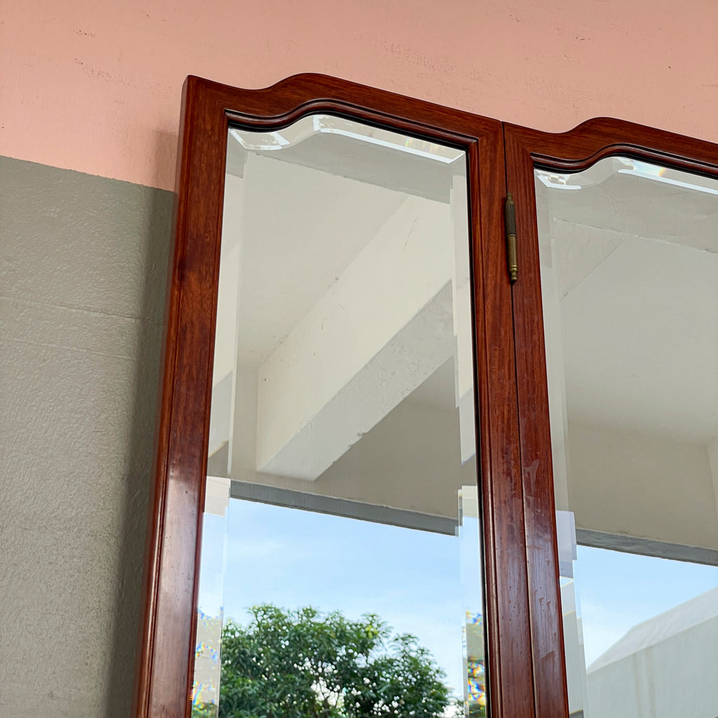 Rosewood Dresser with Tri-Fold Mirror