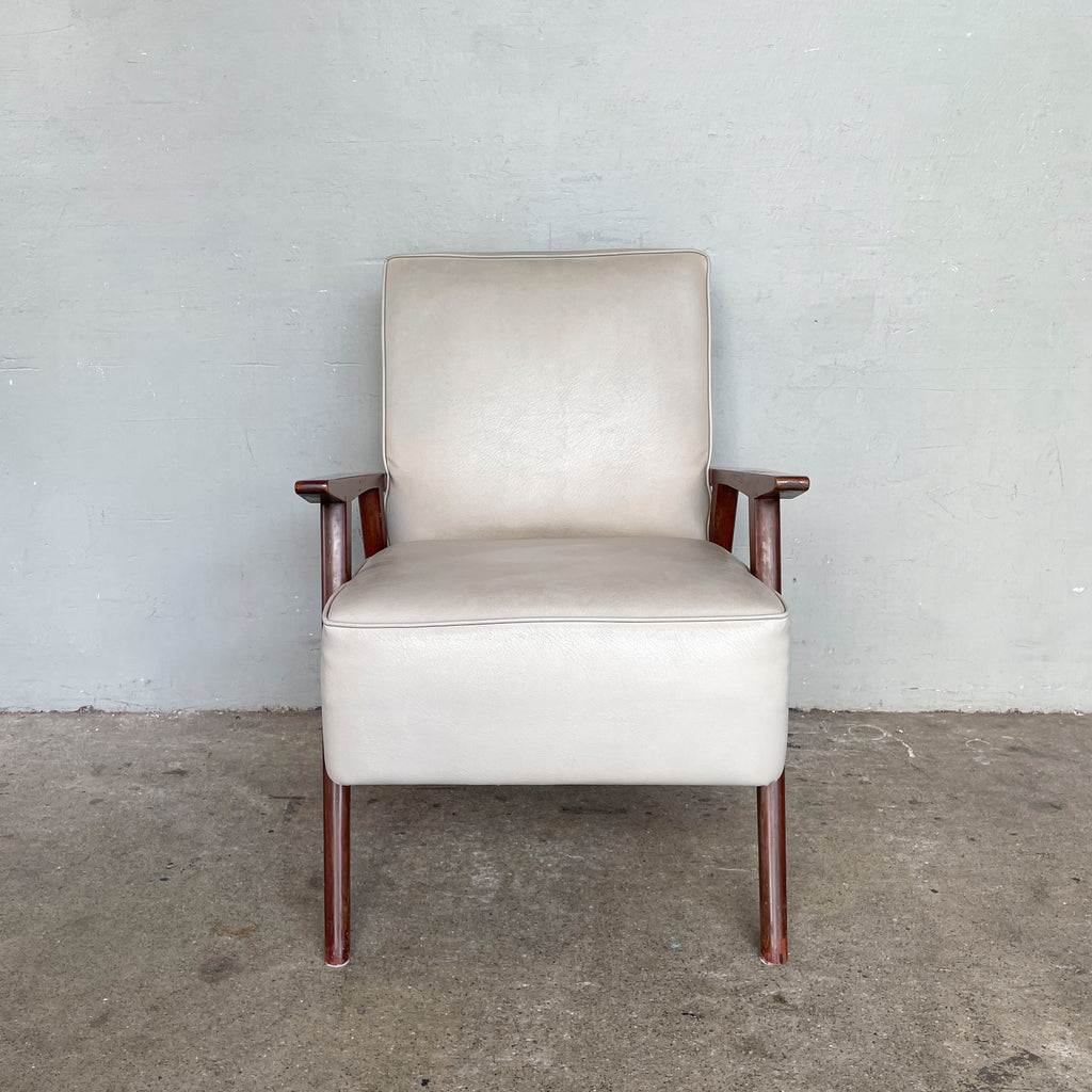 Vintage Light Grey "K-Leg" Armchair