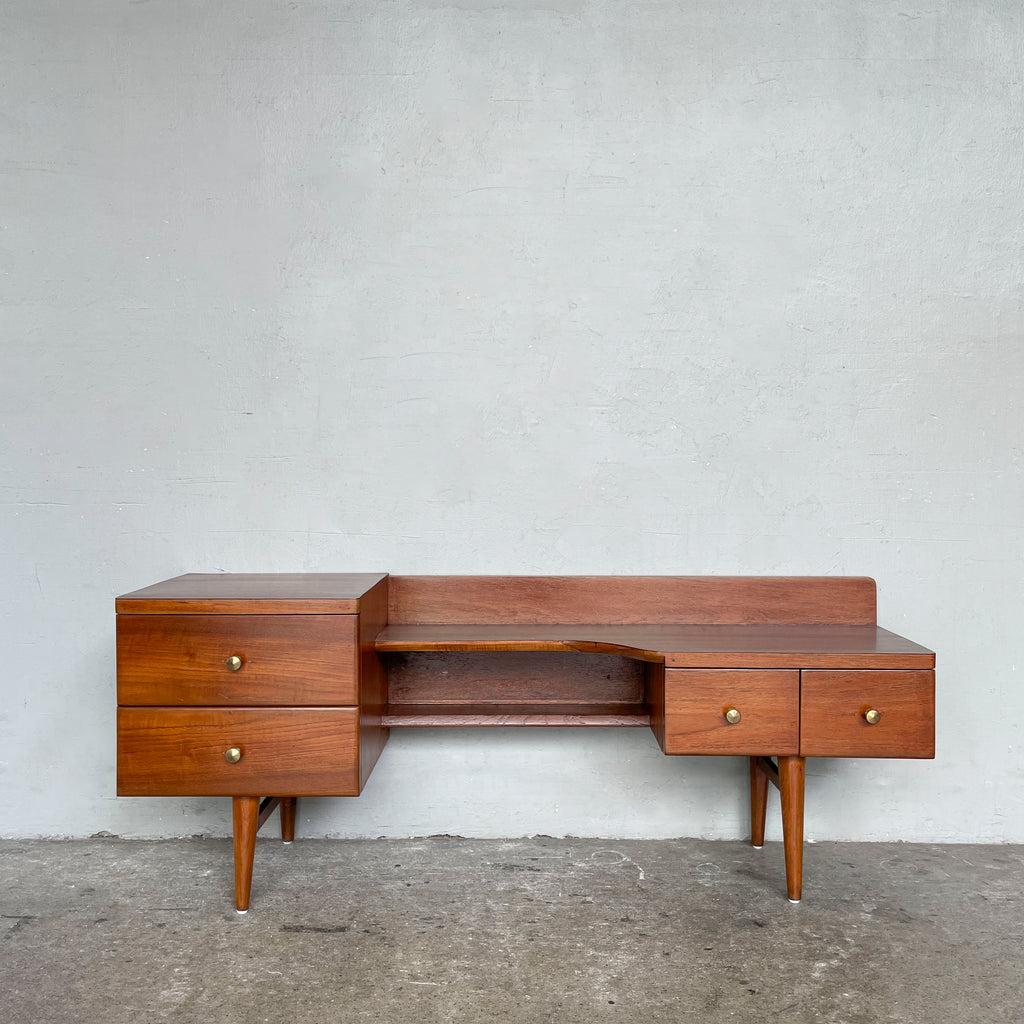 Refurbished Short Vintage Console with Laminate Top