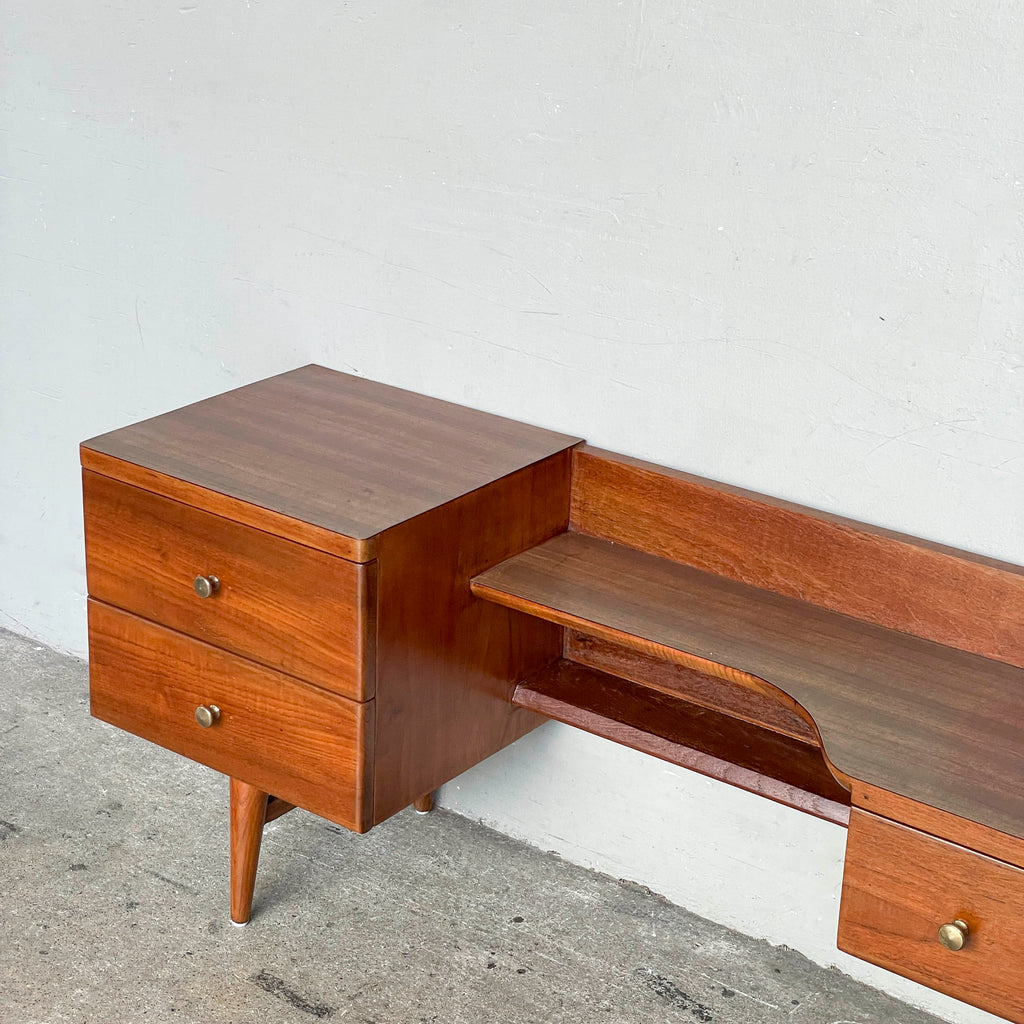 Refurbished Short Vintage Console with Laminate Top