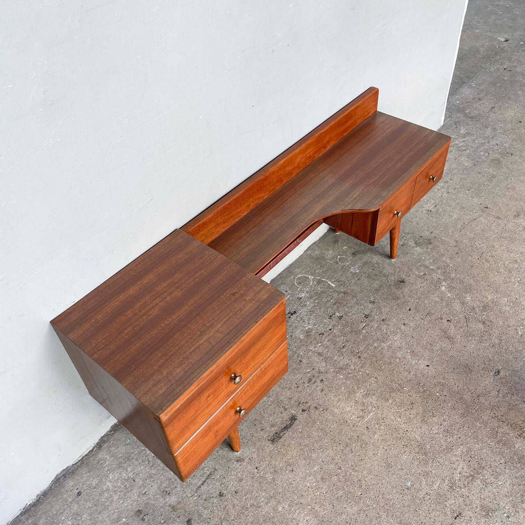 Refurbished Short Vintage Console with Laminate Top