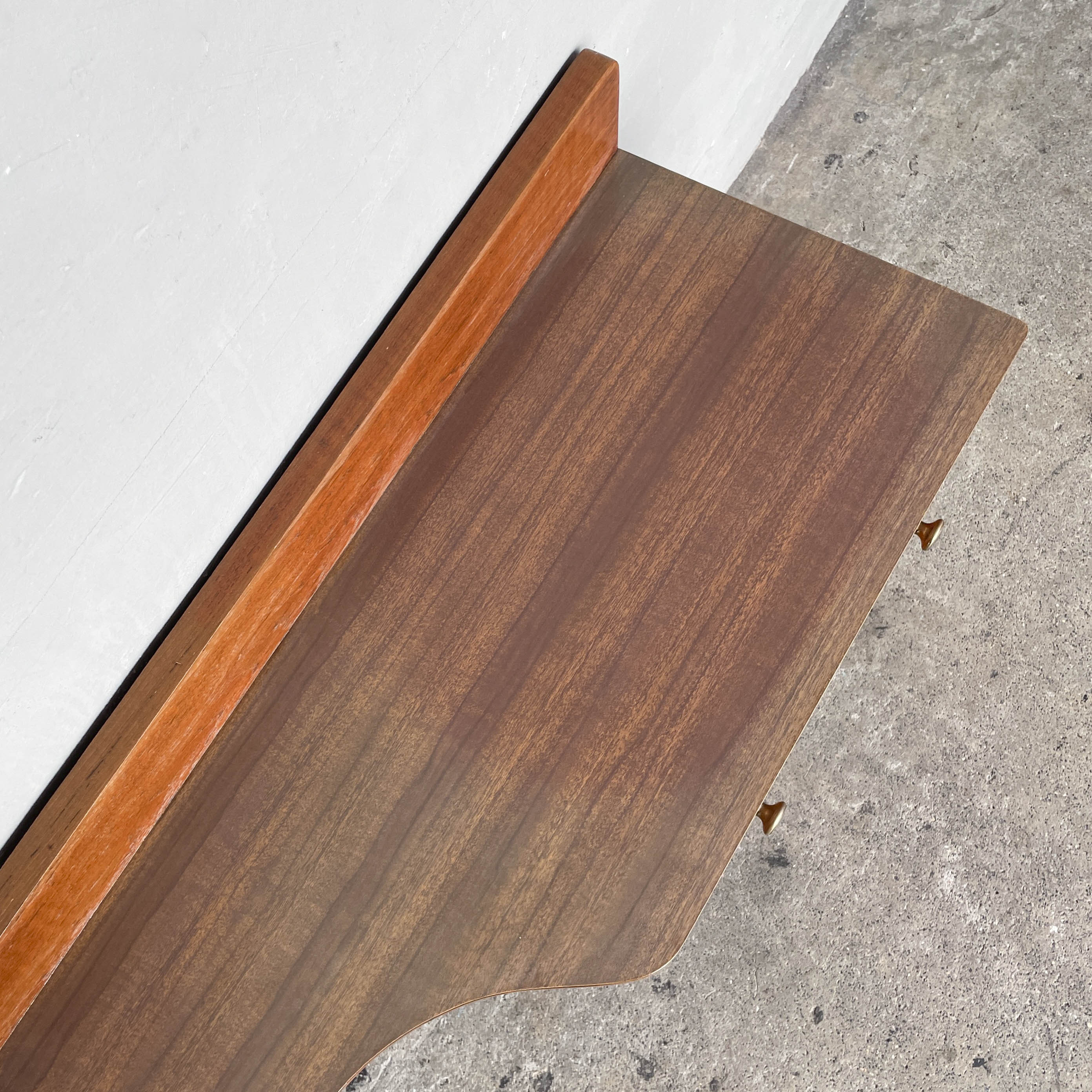Refurbished Short Vintage Console with Laminate Top