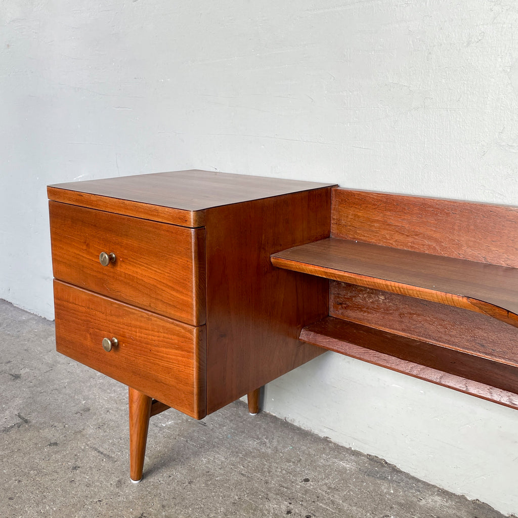 Refurbished Short Vintage Console with Laminate Top