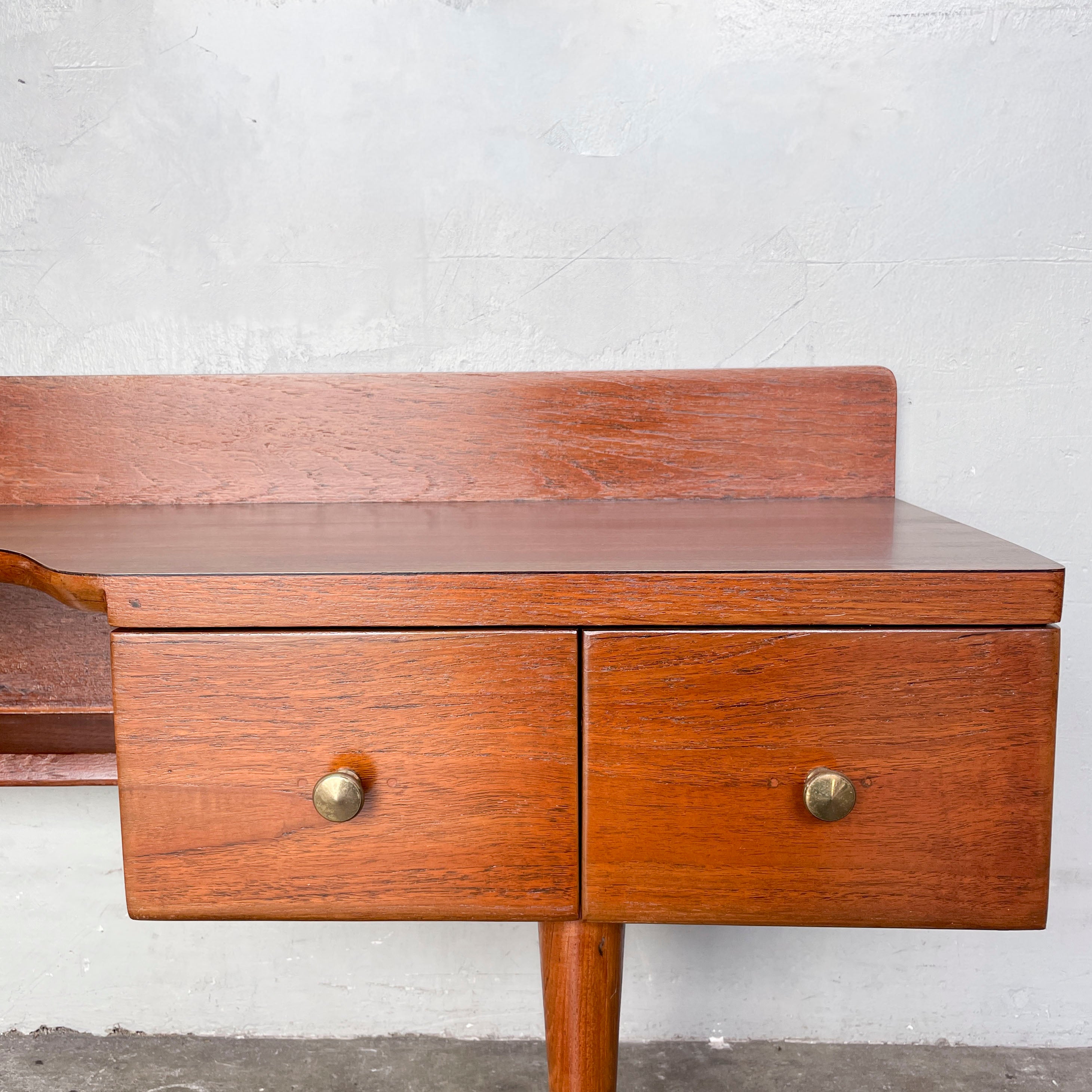 Refurbished Short Vintage Console with Laminate Top