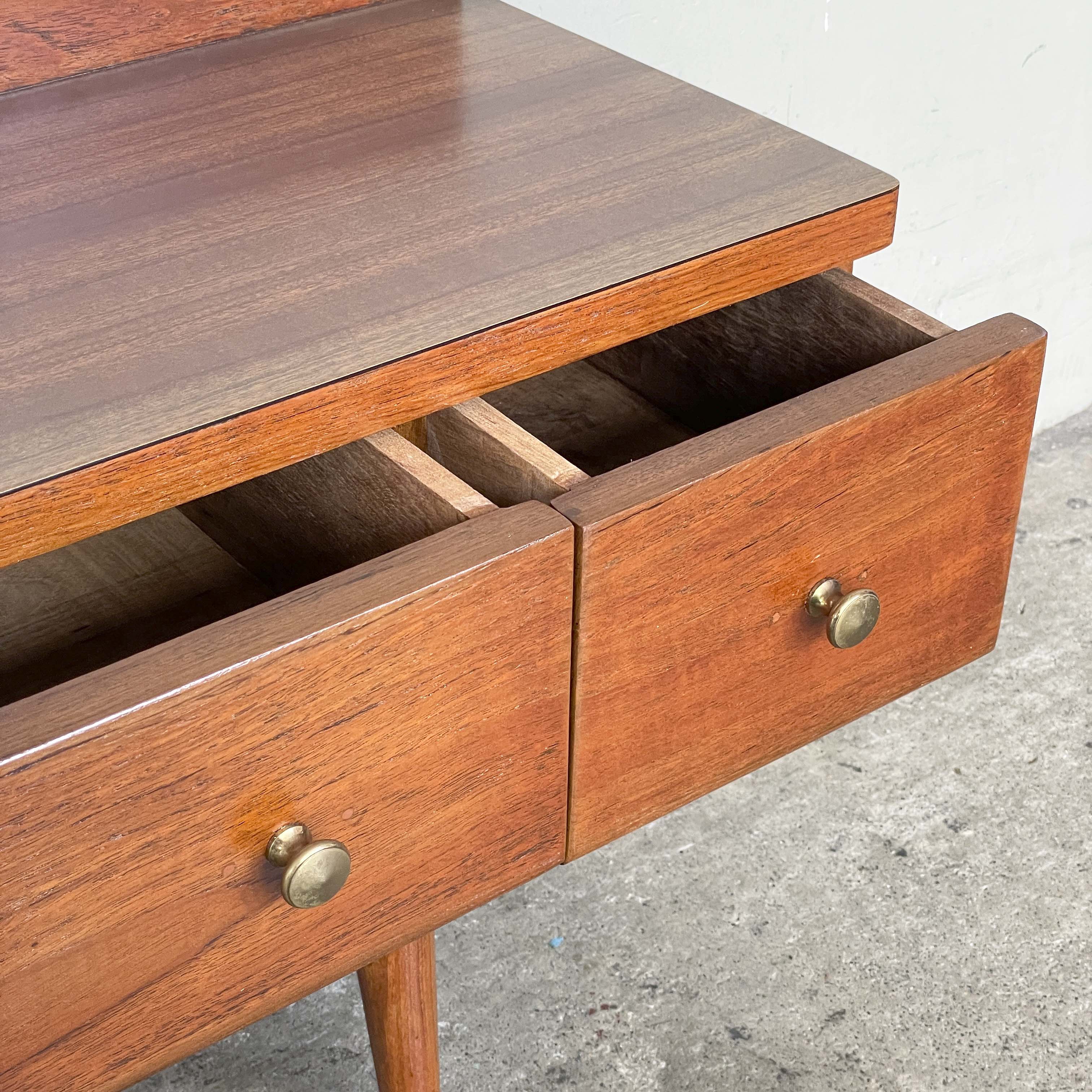 Refurbished Short Vintage Console with Laminate Top