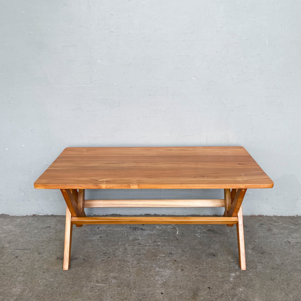 Teak Trestle Coffee Table