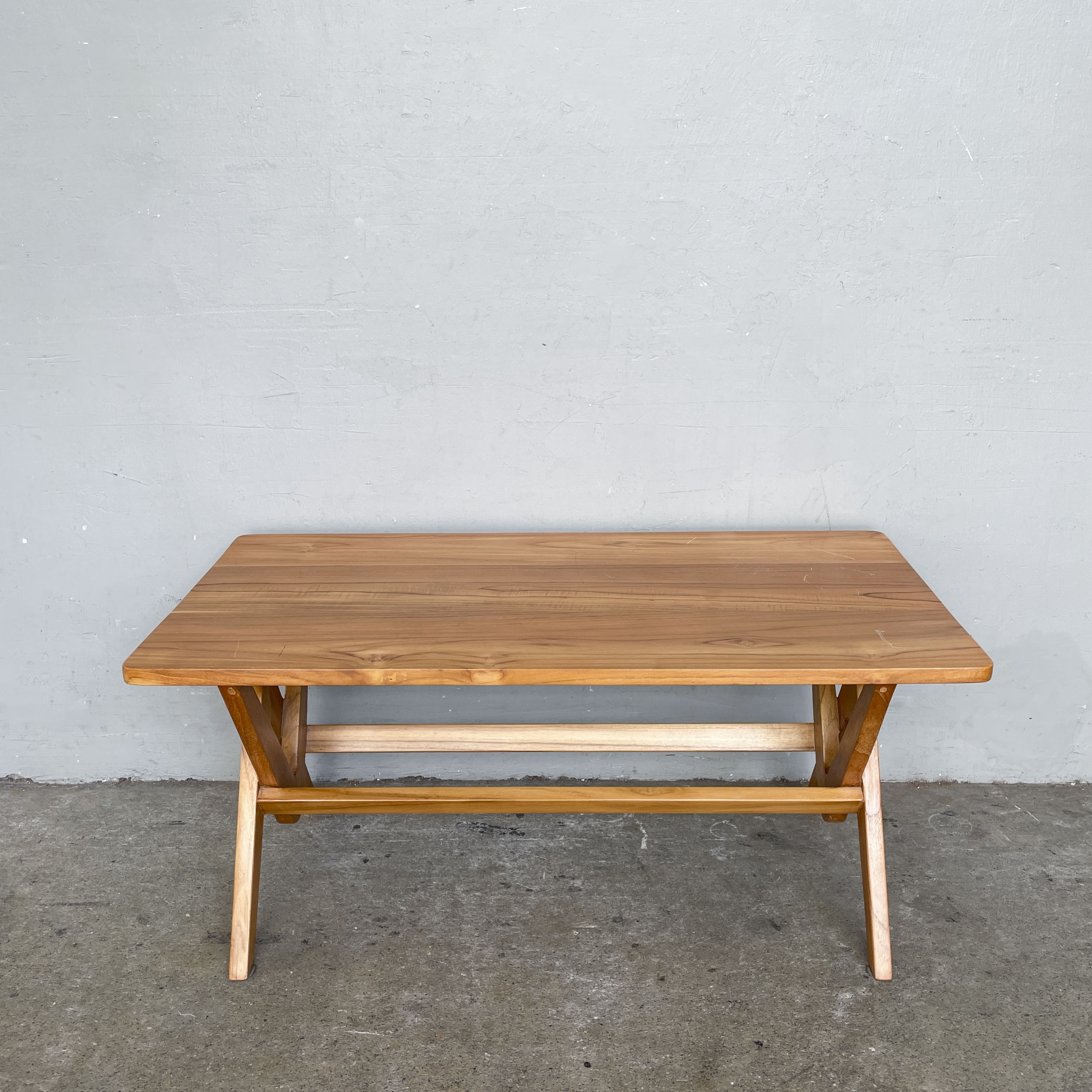 Teak Trestle Coffee Table
