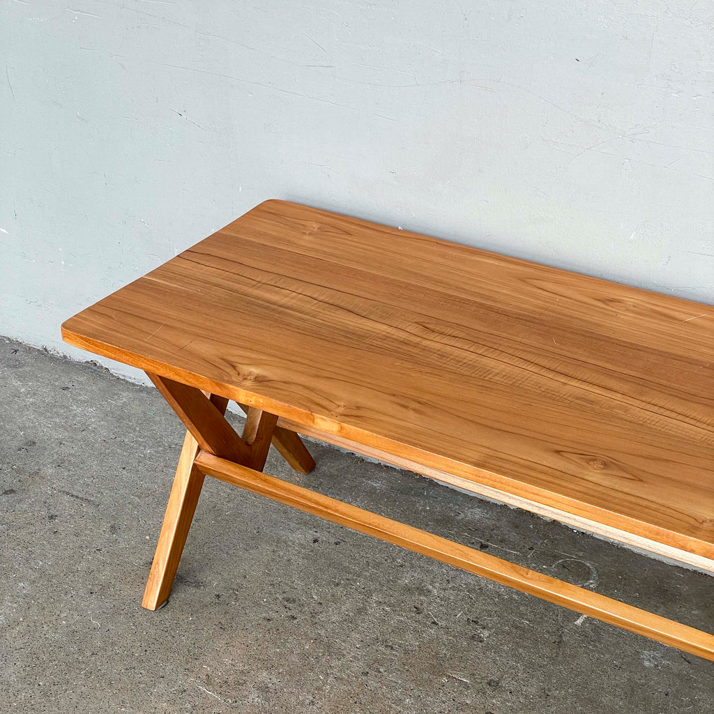 Teak Trestle Coffee Table