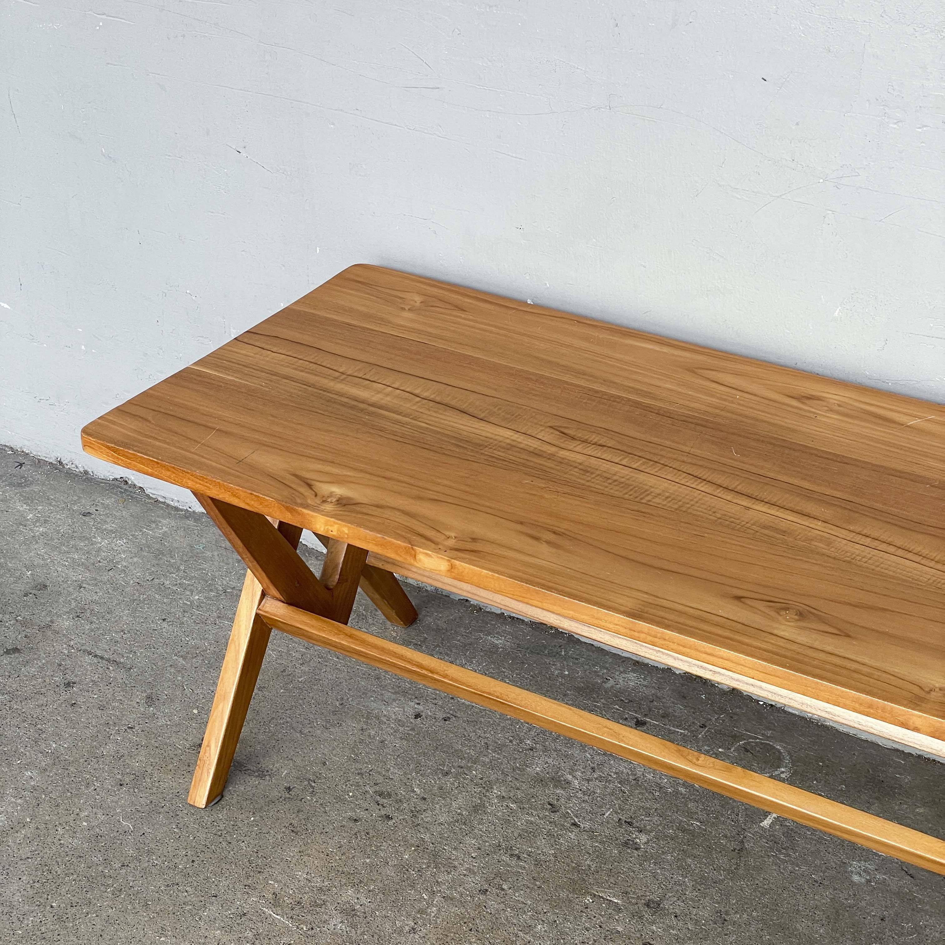 Teak Trestle Coffee Table