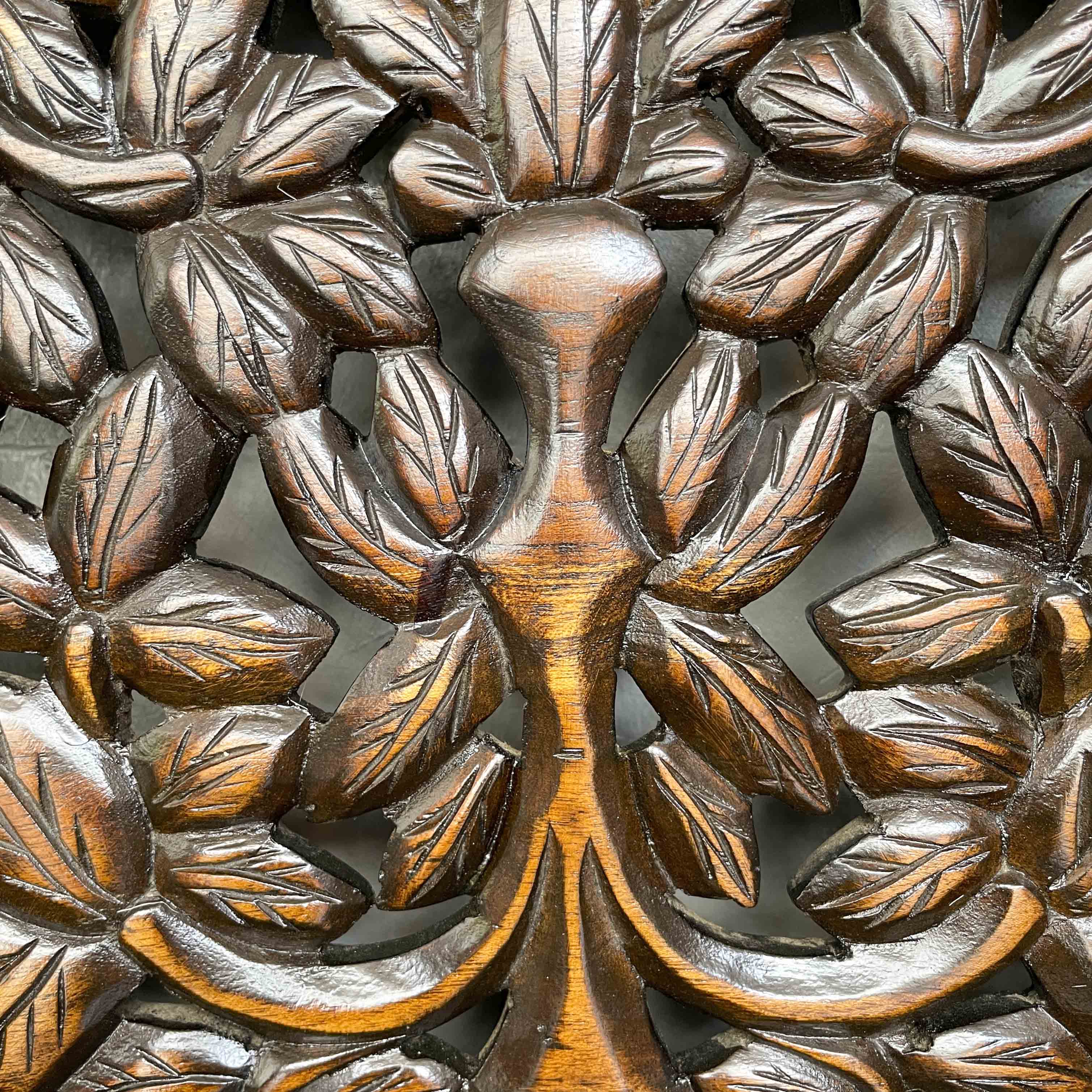 Teak Floral Carved Daybed