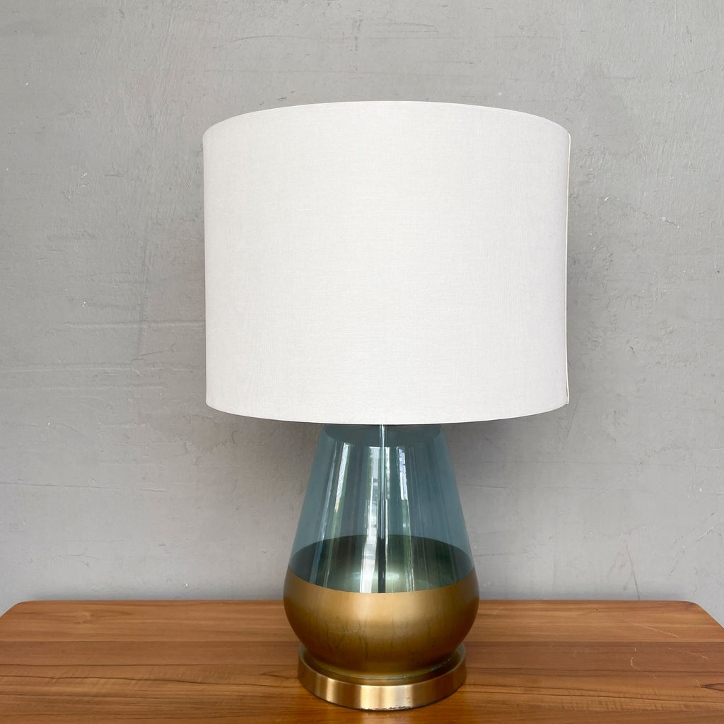 Blue-Gold Glass Table Lamp