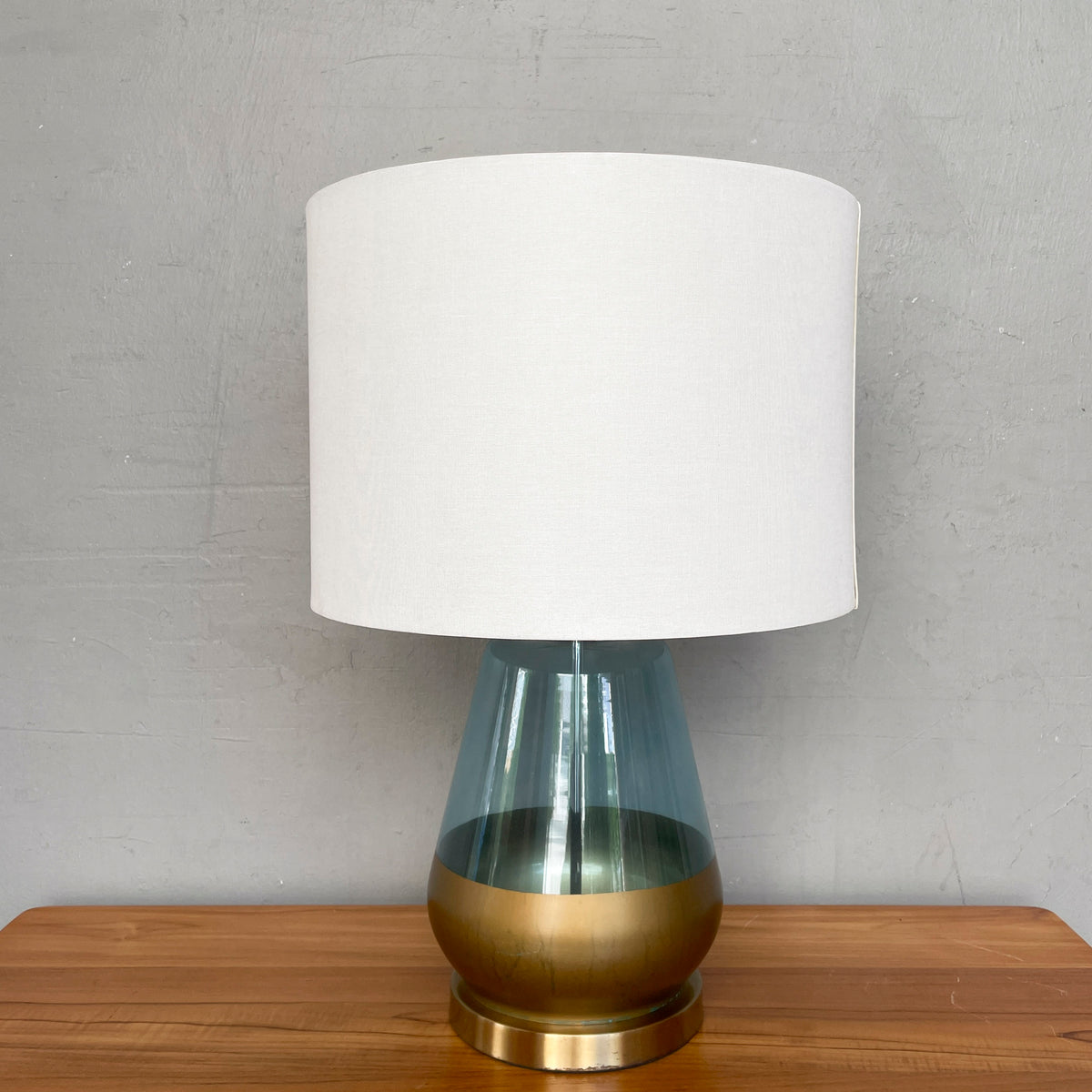 Blue-Gold Glass Table Lamp