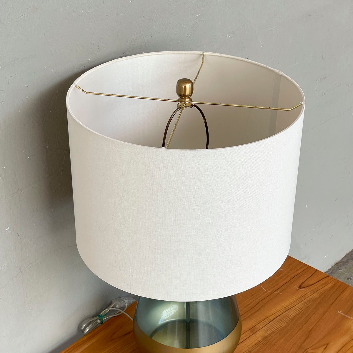 Blue-Gold Glass Table Lamp