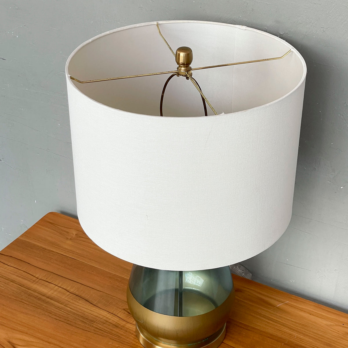 Blue-Gold Glass Table Lamp