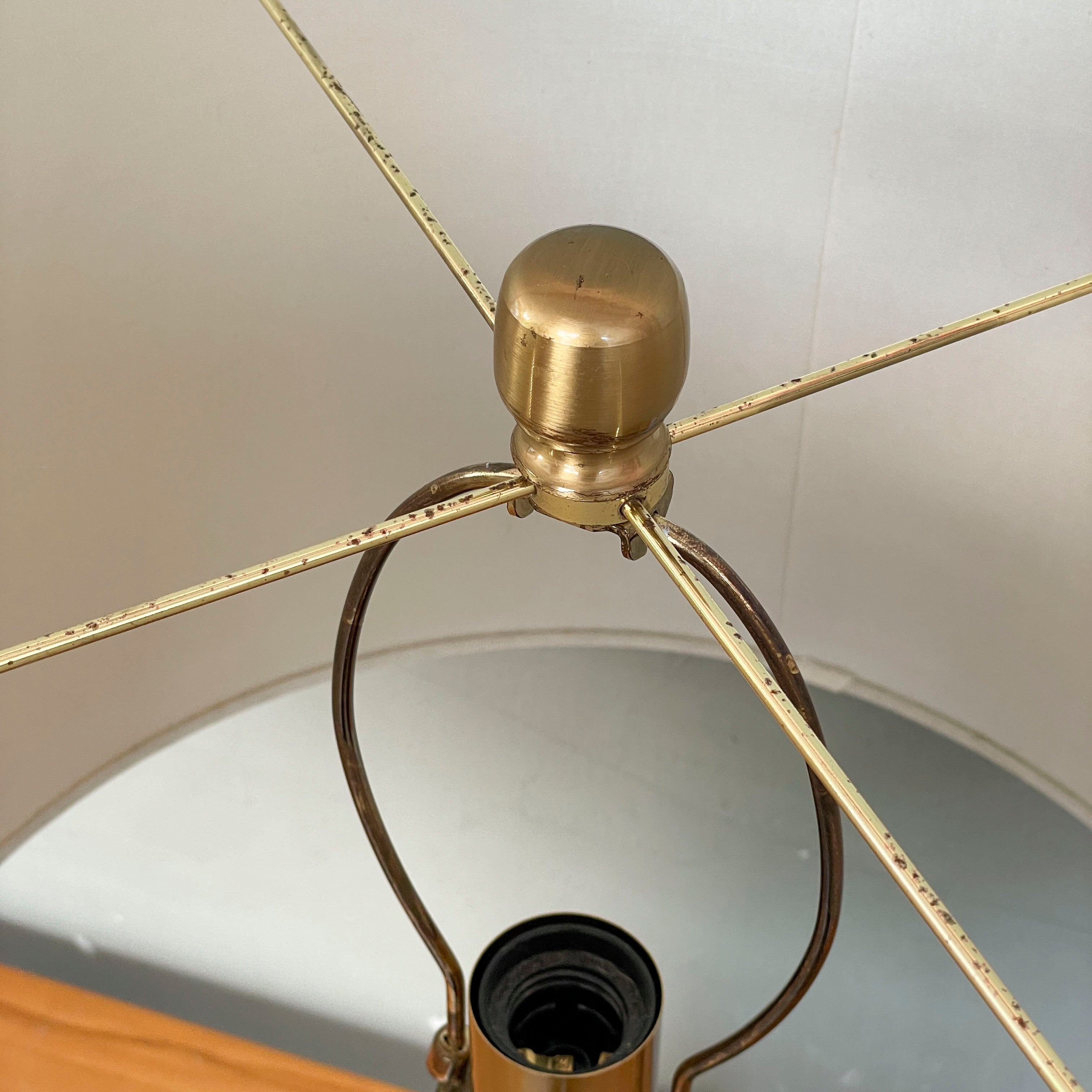 Blue-Gold Glass Table Lamp