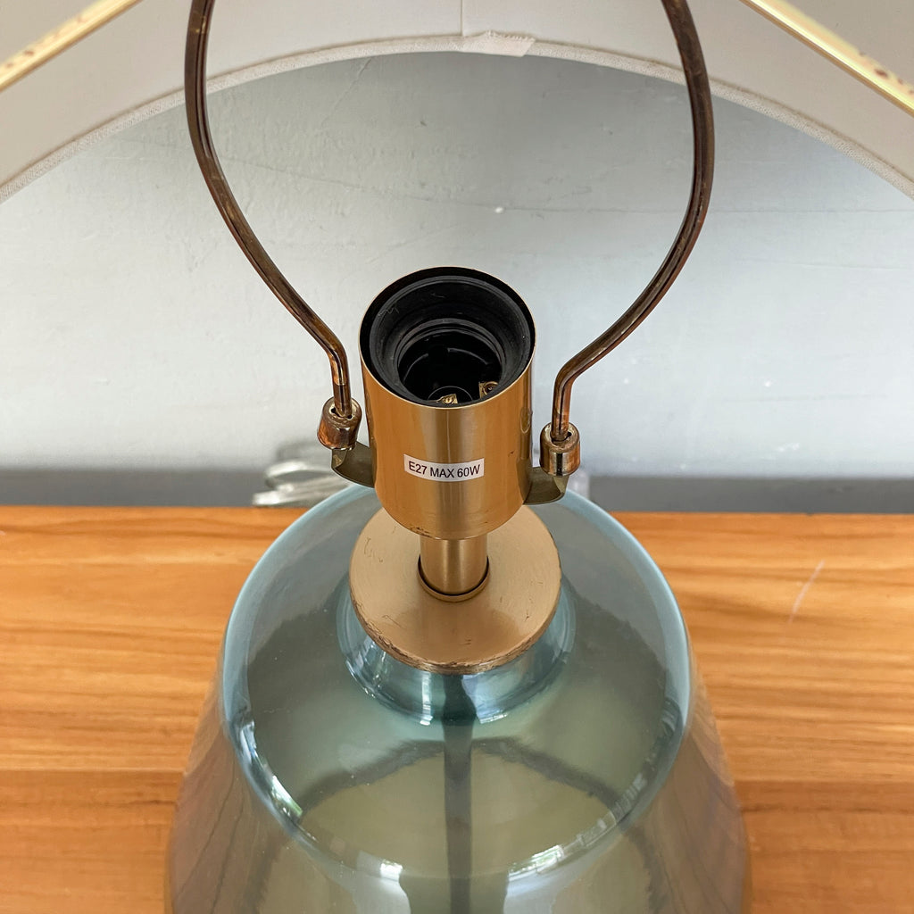 Blue-Gold Glass Table Lamp