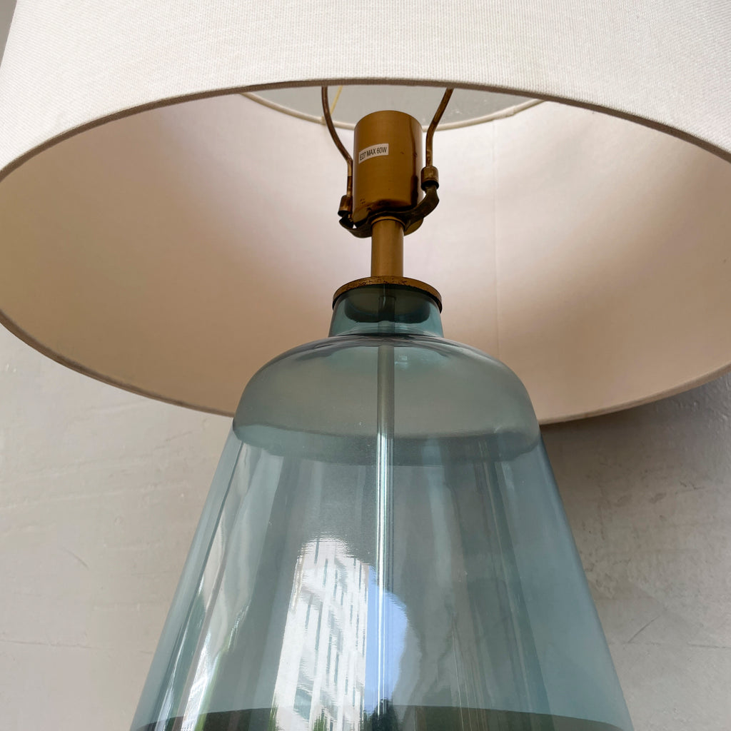 Blue-Gold Glass Table Lamp