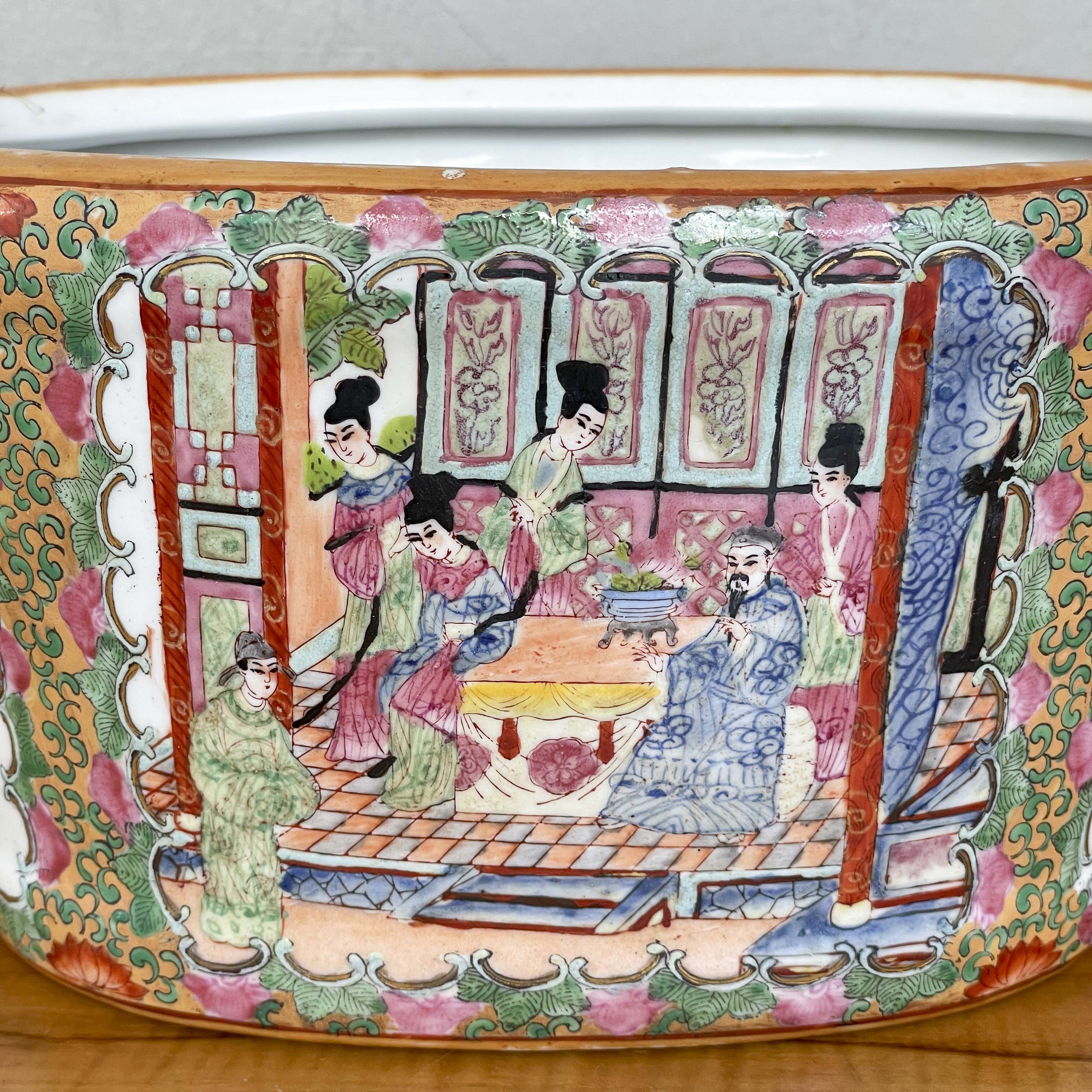 Decorative Chinese Famille Rose-Style Planter