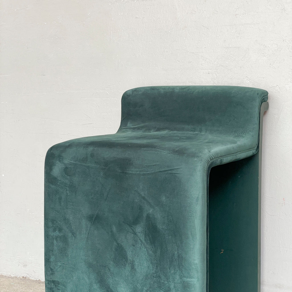 Green Velvet Counter Stool