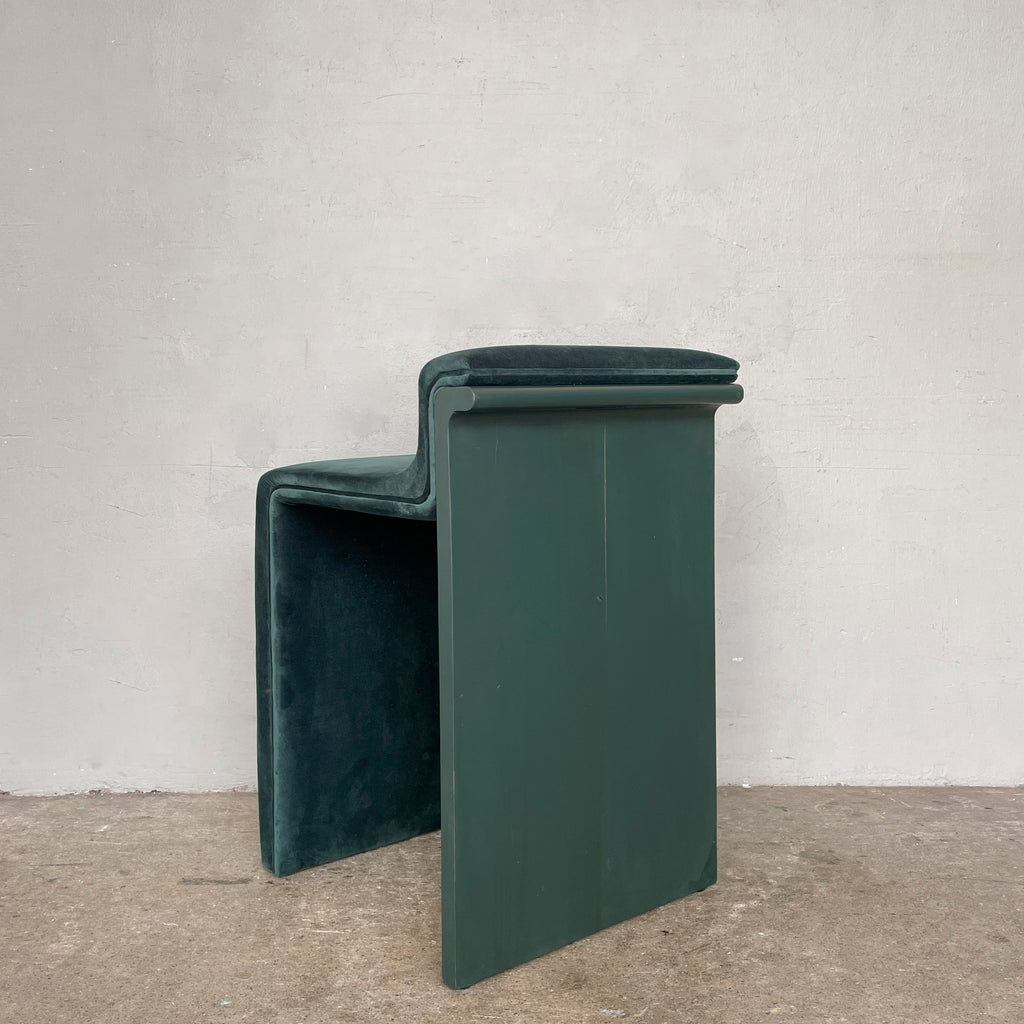 Green Velvet Counter Stool
