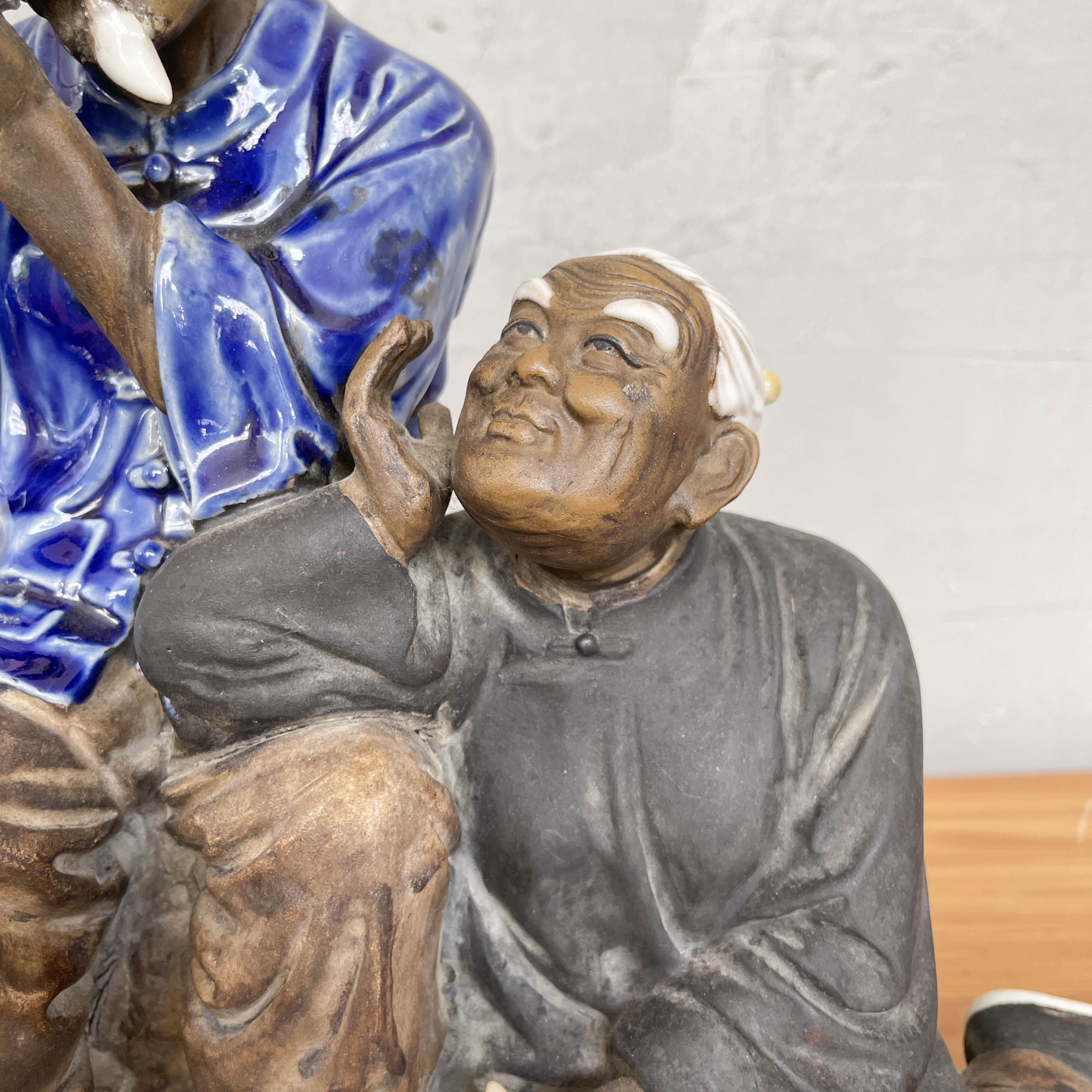 Vintage Shiwan Musical Couple Ceramic Figurine